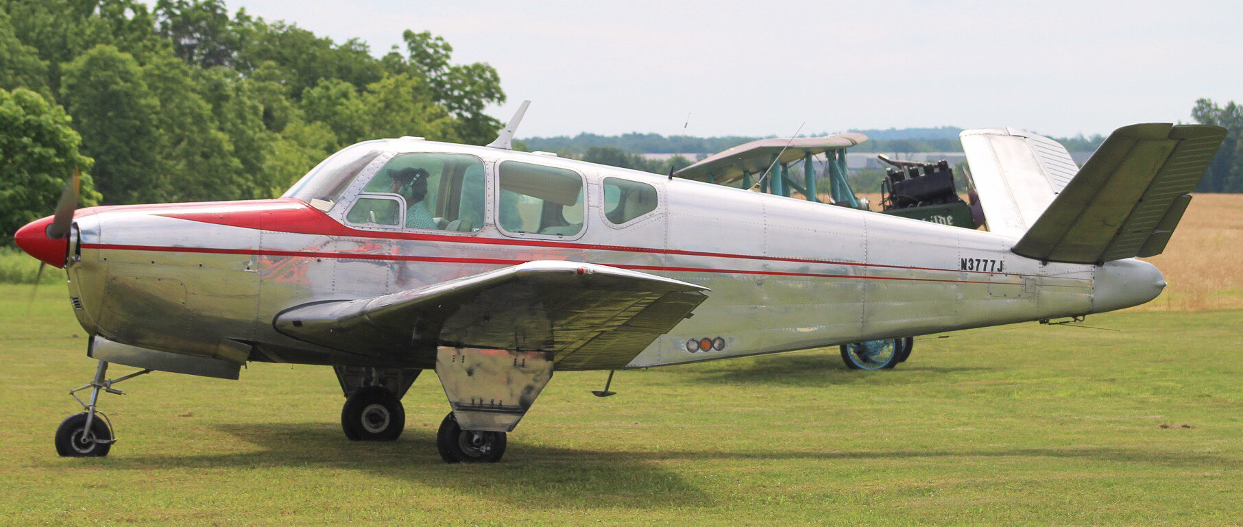 Full size: PRIVATE Beechcraft 35 Bonanza  N3777J at Grimes Airport