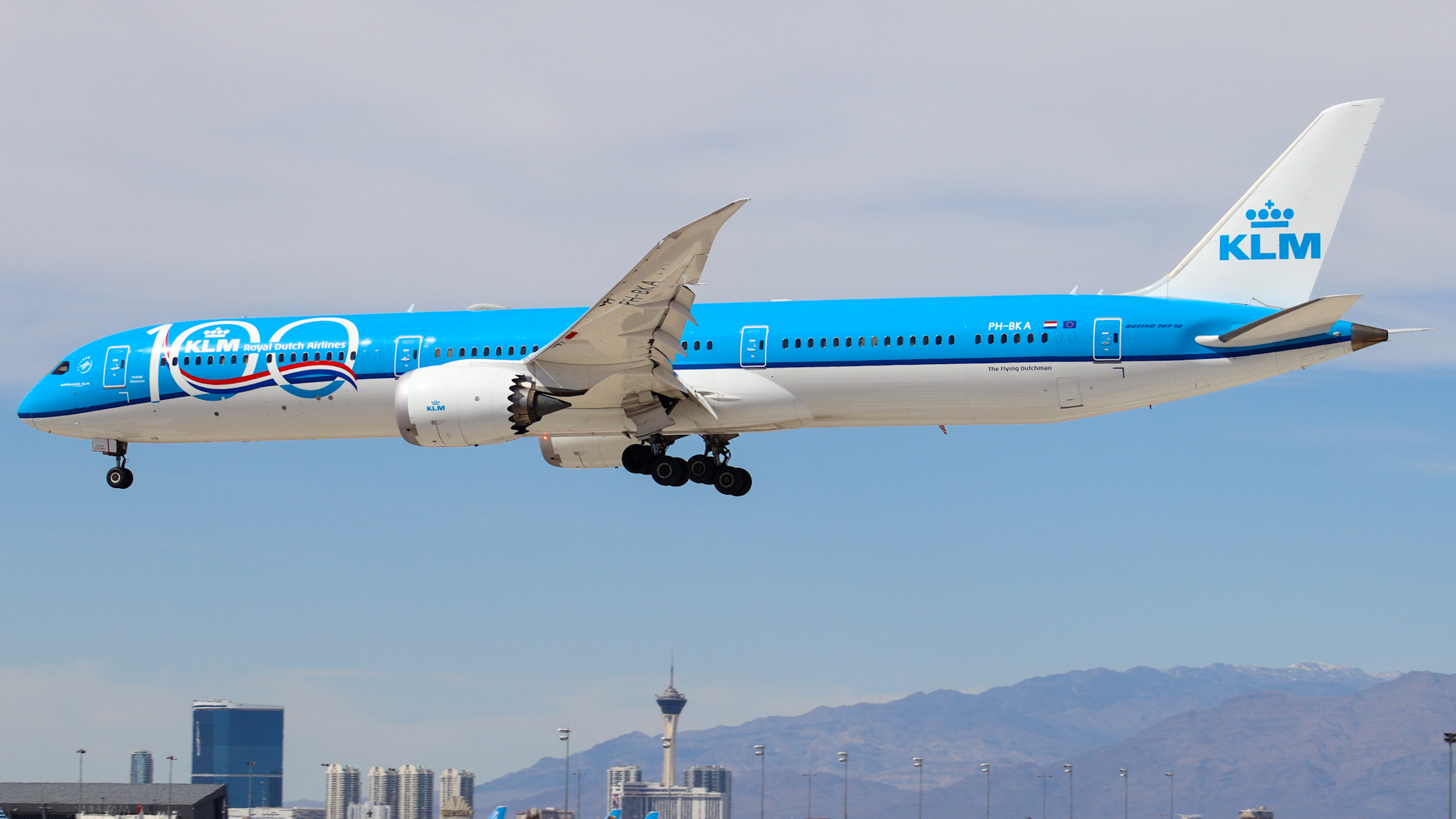Full size: KLM Boeing 787-10 PH-BKA at Harry Reid International Airport