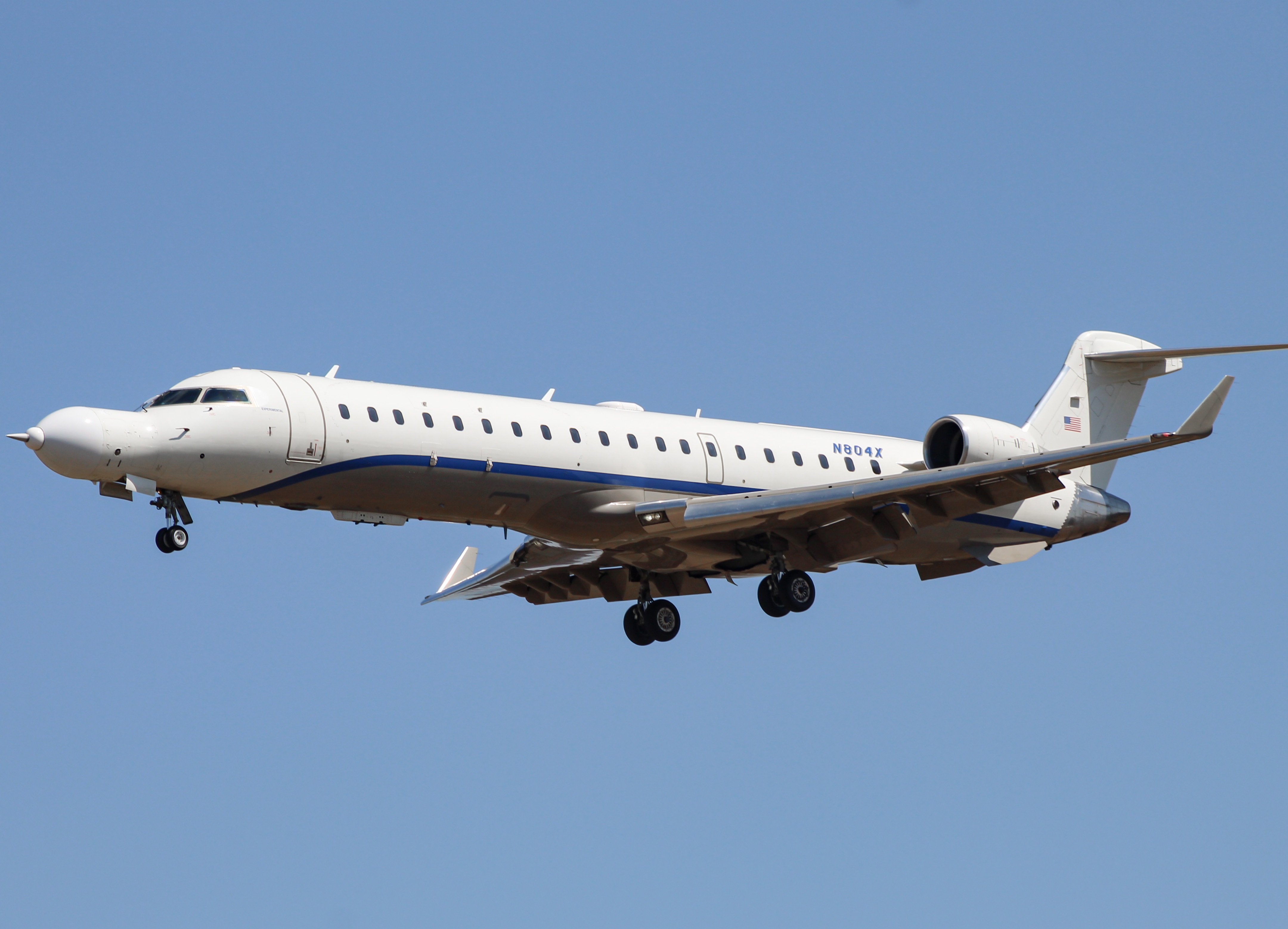 Full size: Northrop Grumman Mitsubishi CRJ-700 N804X at Baltimore/Washington International Thurgood Marshall Airport