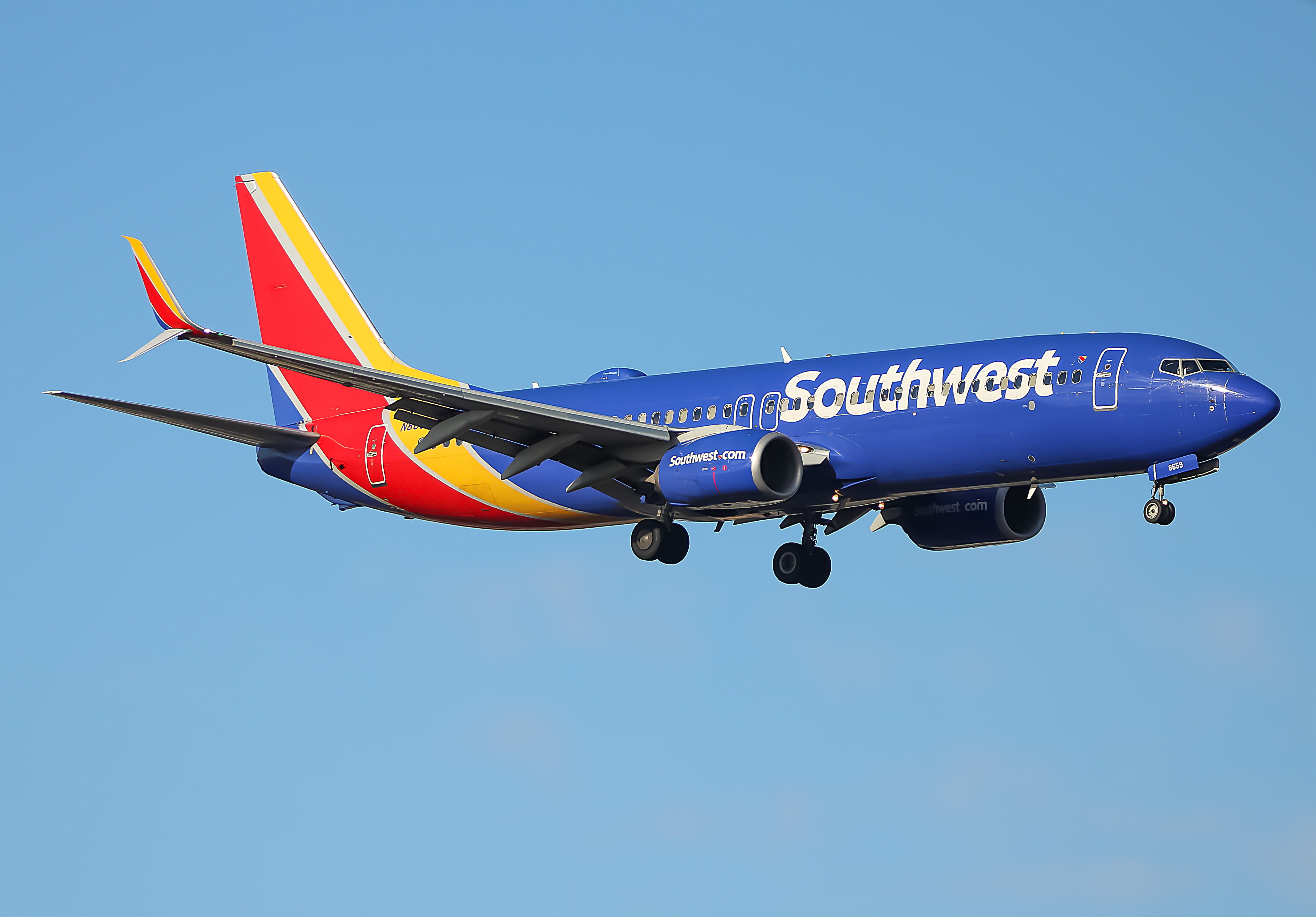 Full size: Southwest Airlines Boeing 737-800 N8659D at Baltimore/Washington International Thurgood Marshall Airport