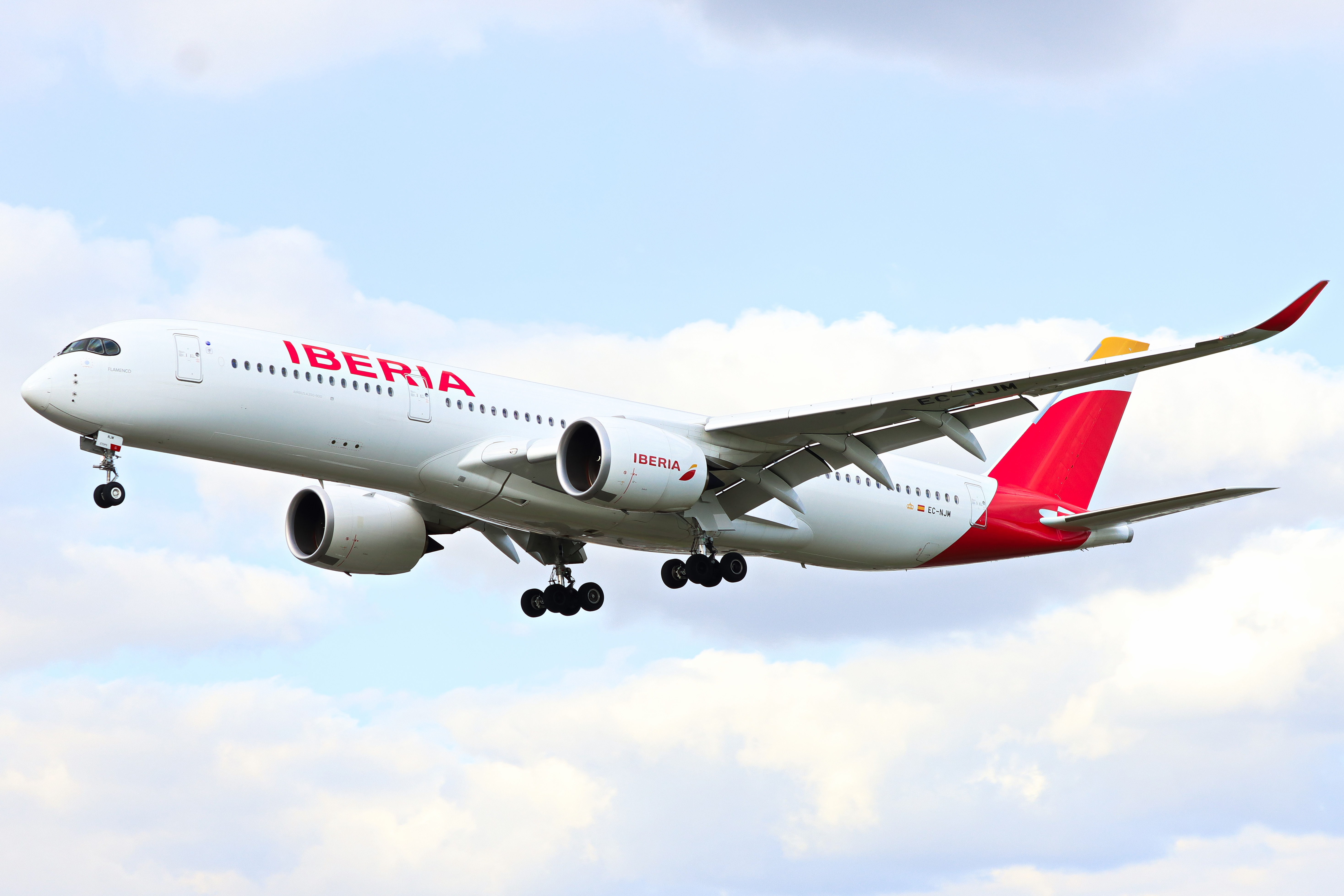 Full size: Iberia Airbus A350-900 EC-NJM at London Heathrow International Airport