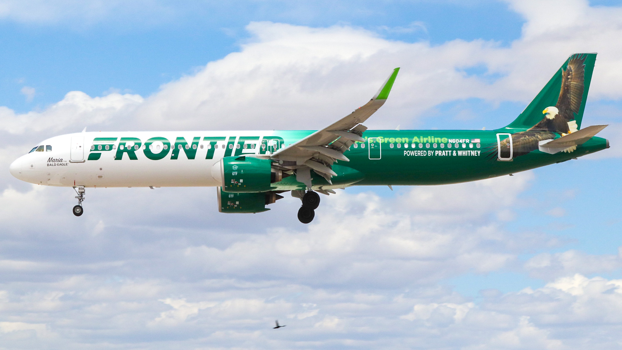 Full size: Frontier Airlines Airbus A321NEO N604FR at Harry Reid International Airport