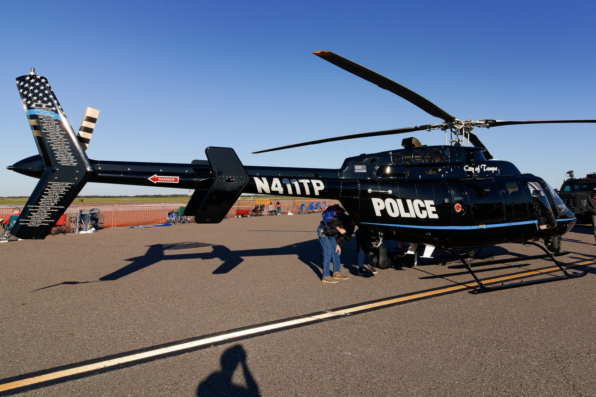 Full size: Tampa Police Department Bell 407 N411TP at Mac Dill AFB