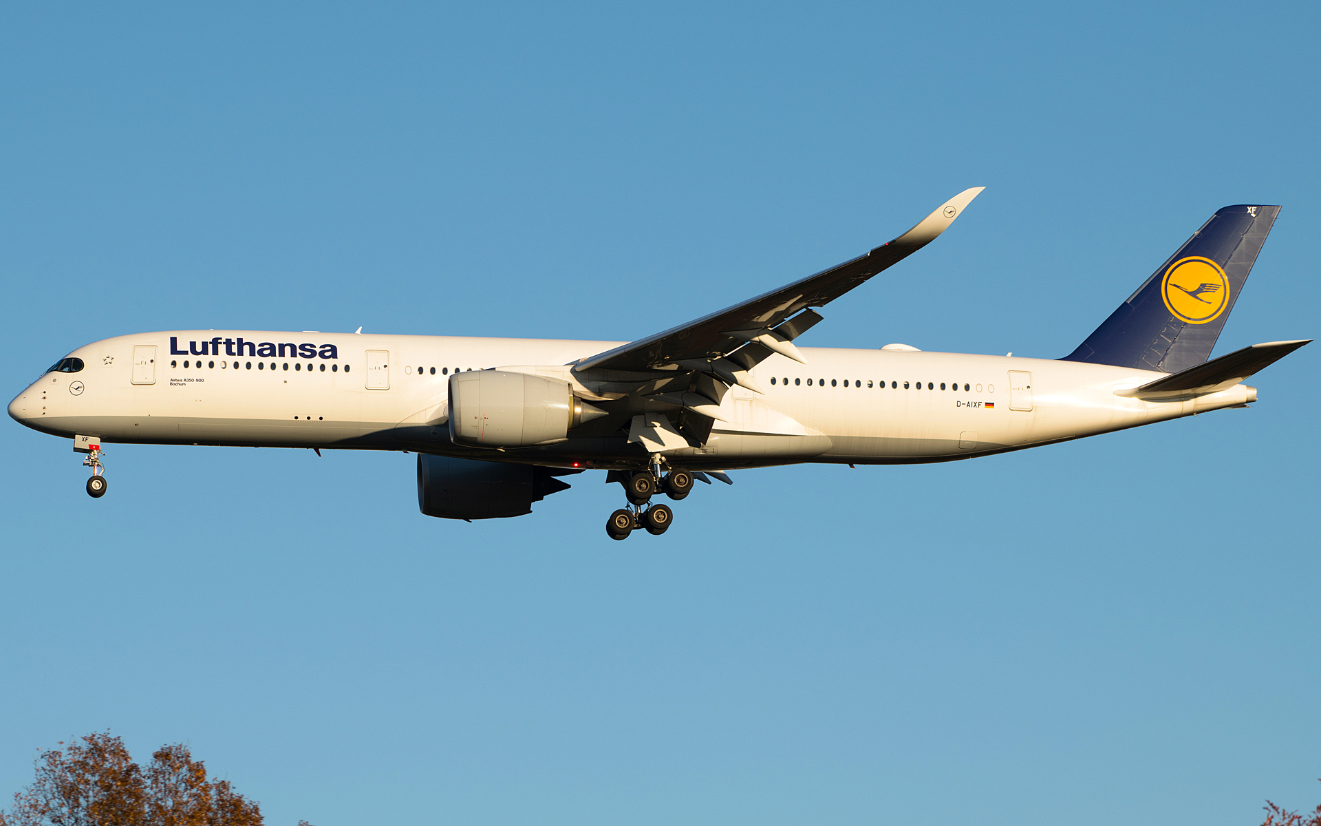 Full size: Lufthansa Airbus A350-900 D-AIXF at Washington Dulles International Airport