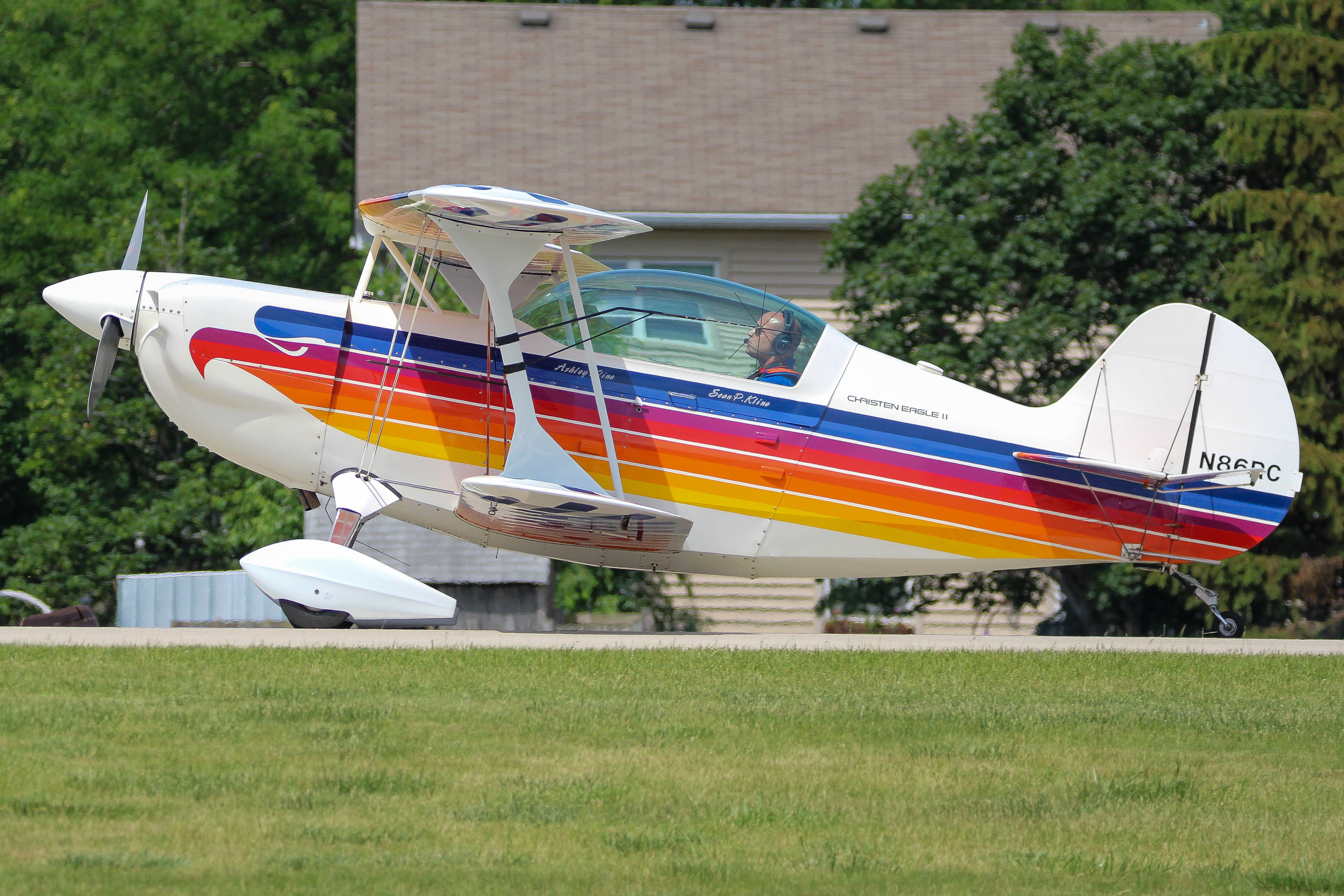 Full size: PRIVATE Christen Eagle II N86RC at Bolingbrook's Clow International Airport