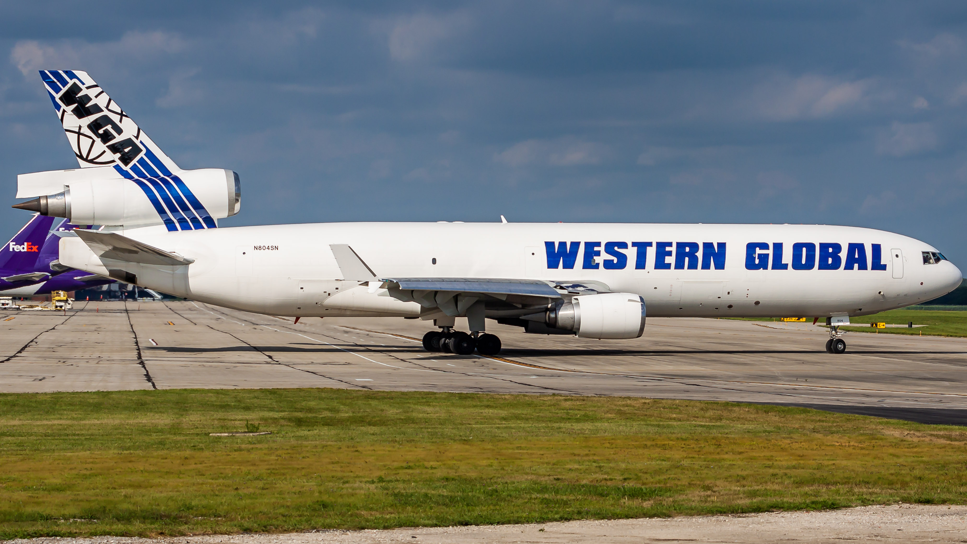 Full size: Western Global Airlines McDonnell Douglas MD-11F N804SN at Rickenbacker International Airport