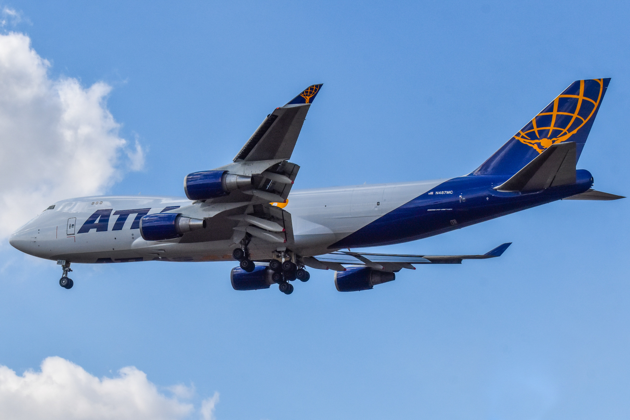 Full size: Atlas Air Boeing 747-400 N487MC at Tel Aviv-Ben Gurion Airport
