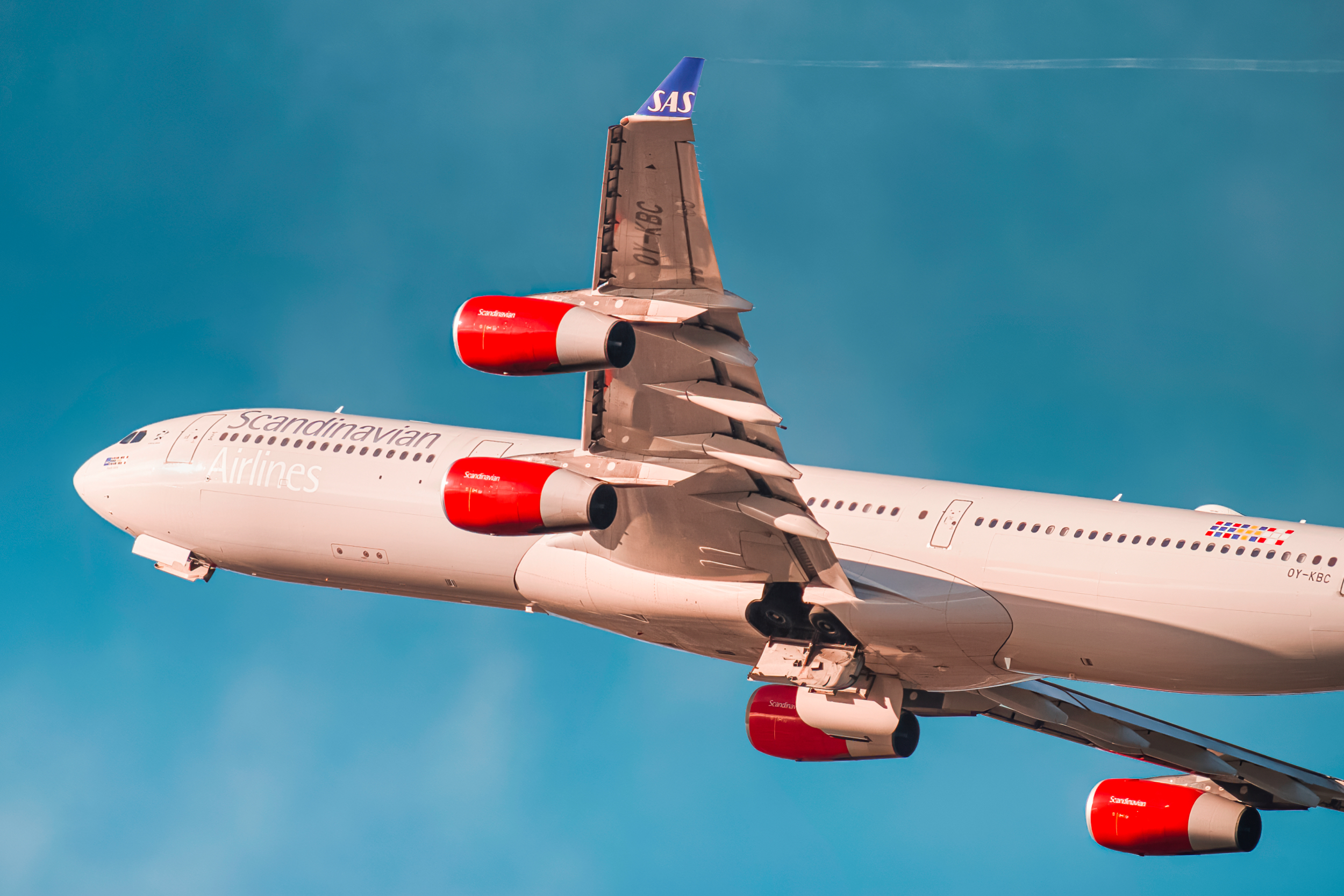 Full size: Scandinavian Airlines Airbus A340-300 OY-KBC at San Francisco International Airport