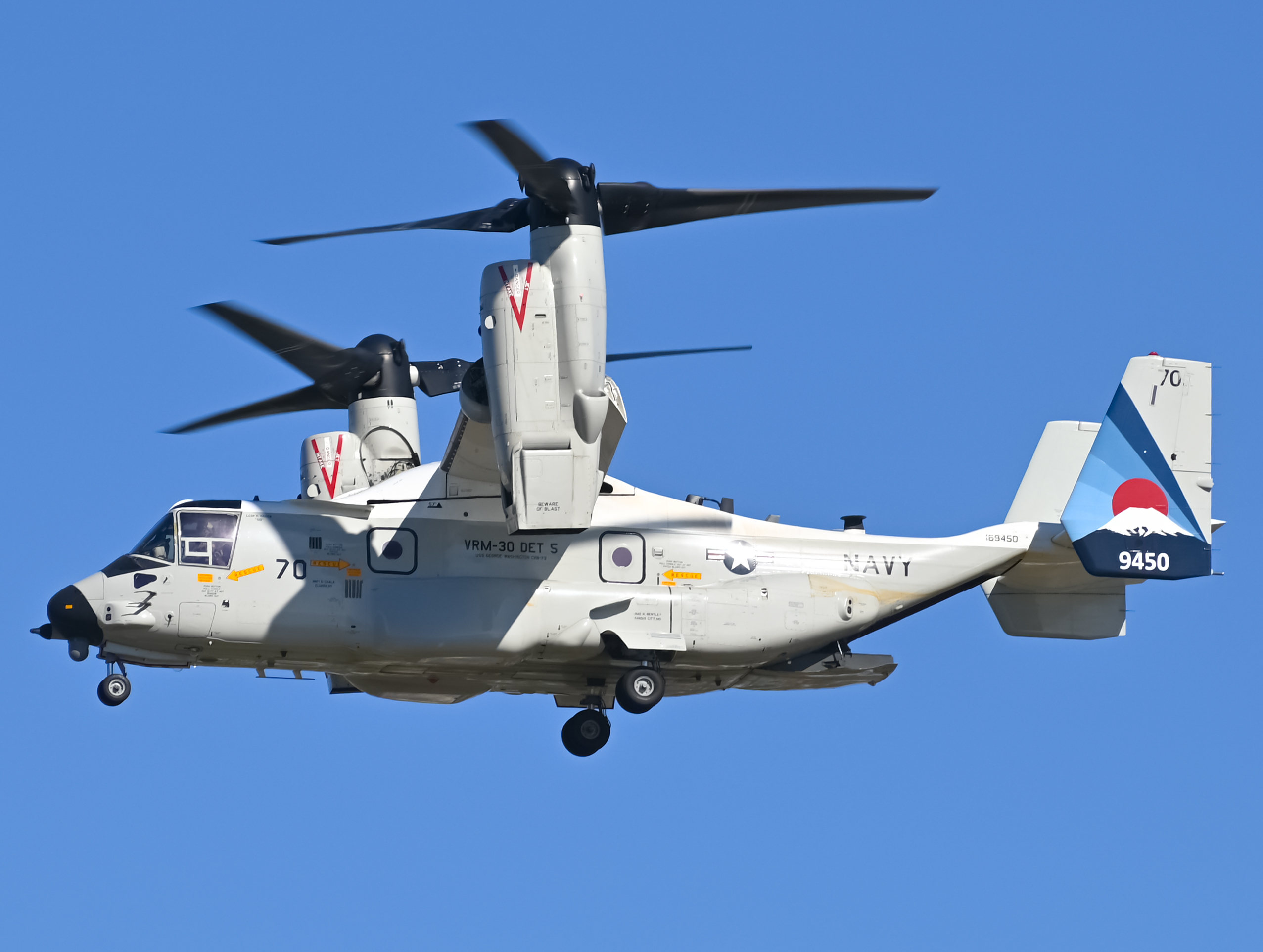 Full size: USN - United States Navy Bell Boeing CMV-22B Osprey 169450 at North Island NAS