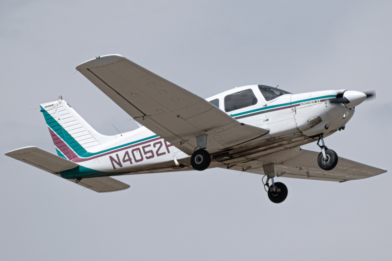 Full size: PRIVATE Piper PA-28 N4052F at Vance Brand Airport