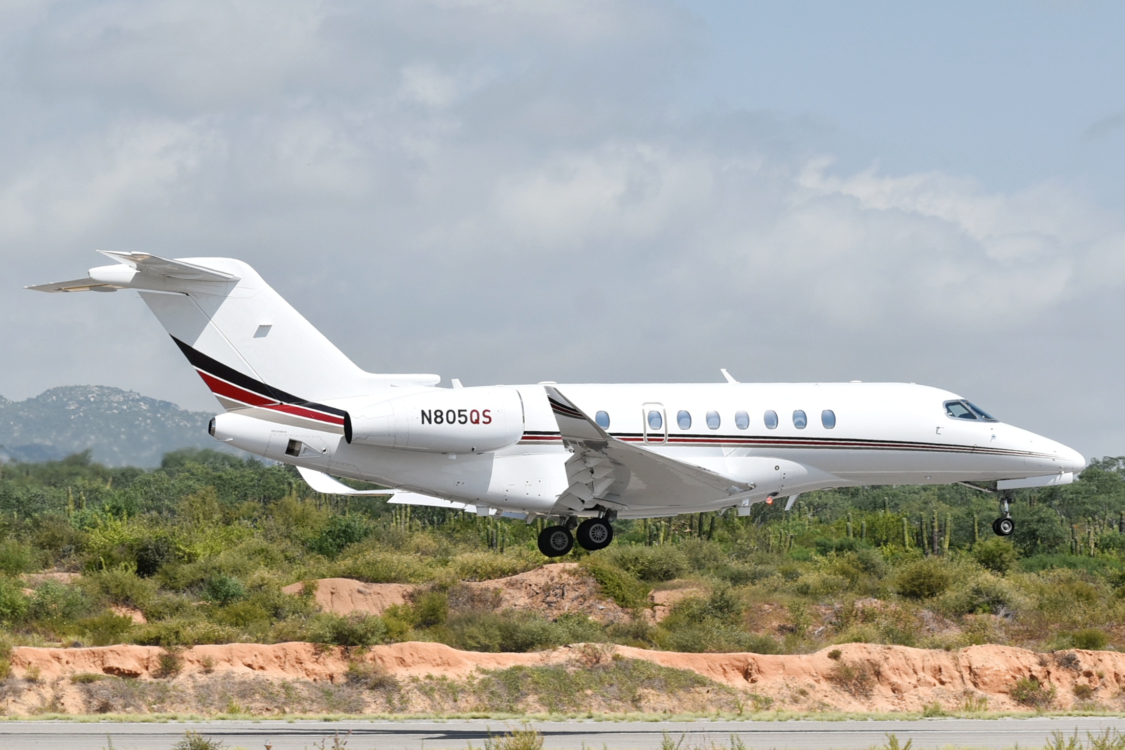 Full size: NetJets Cessna 700 Citation Latitude N805QS at Aeropuerto de Cabo San Lucas Internacional