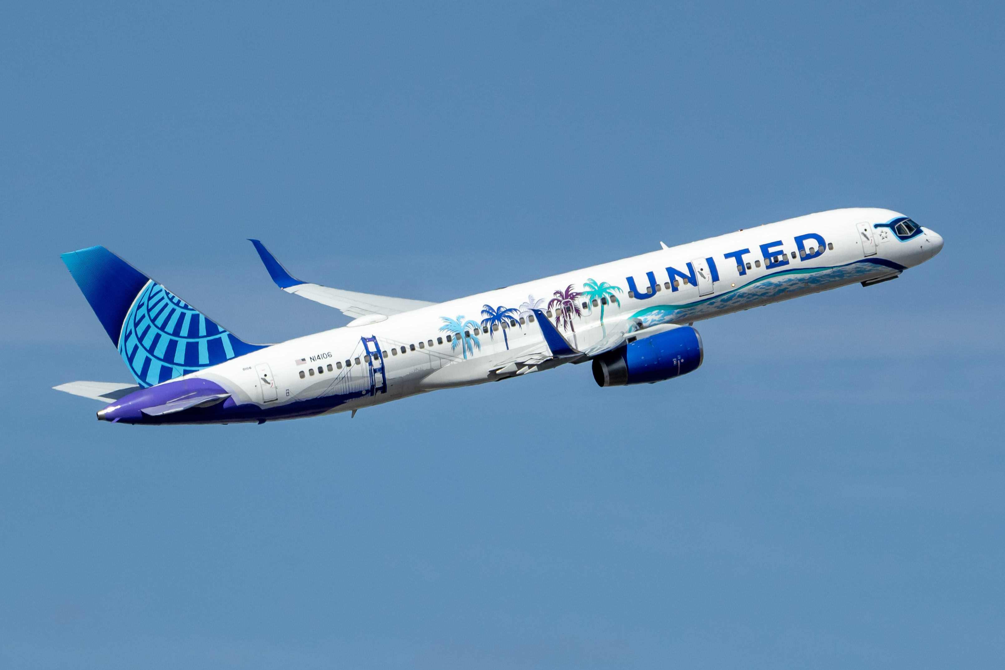 Full size: United Airlines Boeing 757-200 N14006 at Newark Liberty International Airport