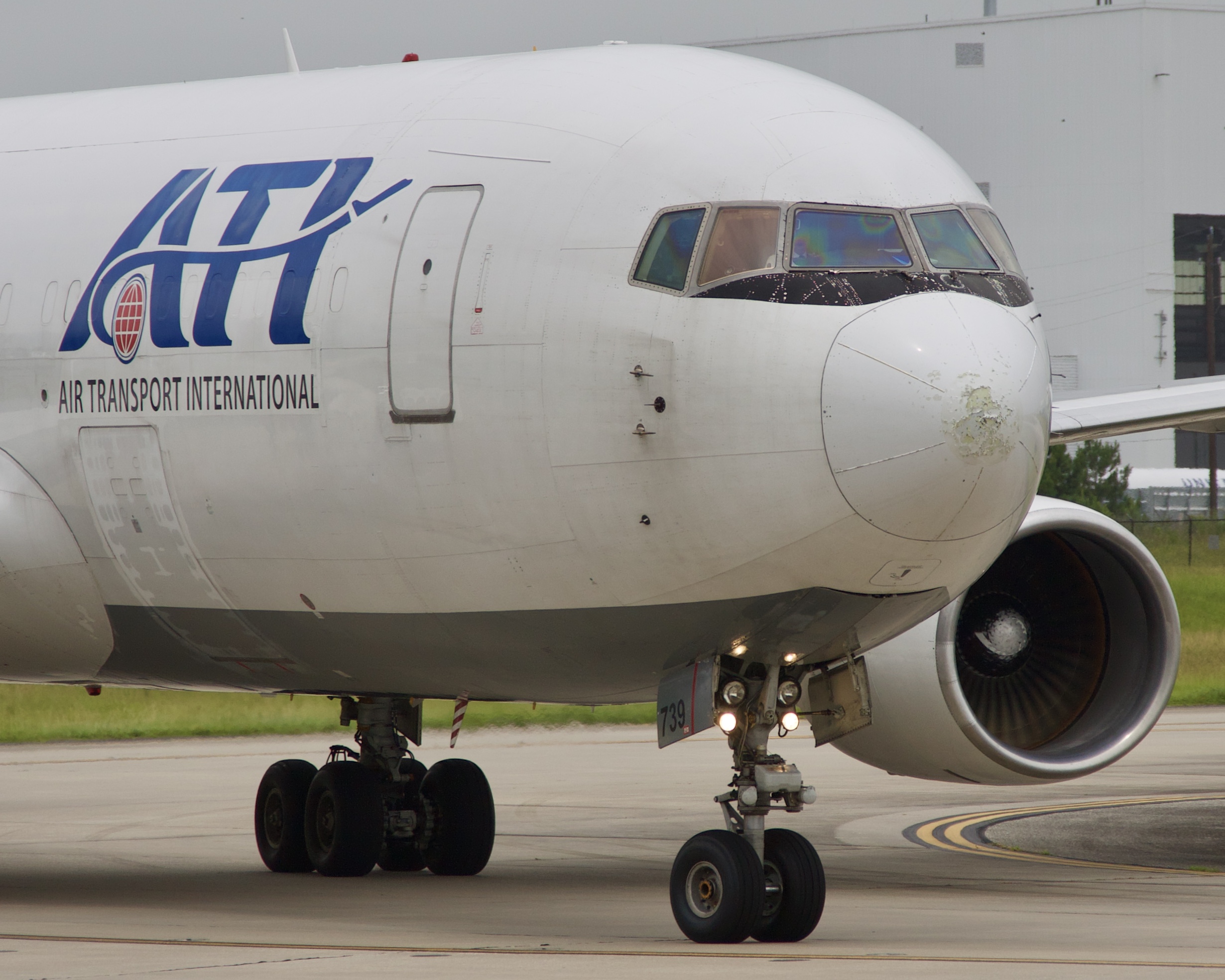 Full size: Air Transport International  Boeing 767-200F N739AX at Houston-George Bush Intercontinental Airport