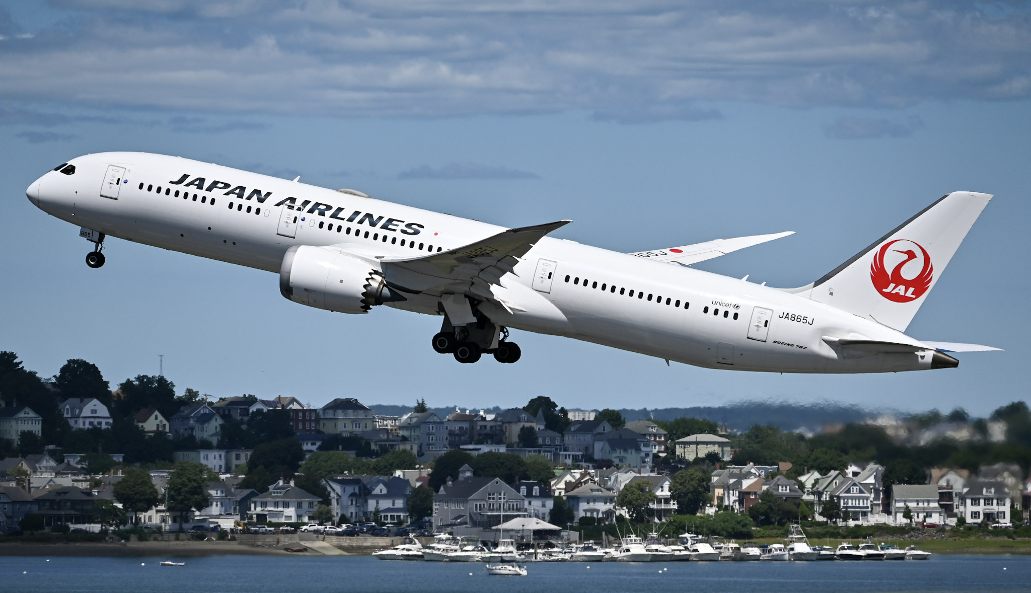 Full size: Japan Airlines Boeing 787-9 JA865J at General Edward Lawrence Logan International Airport