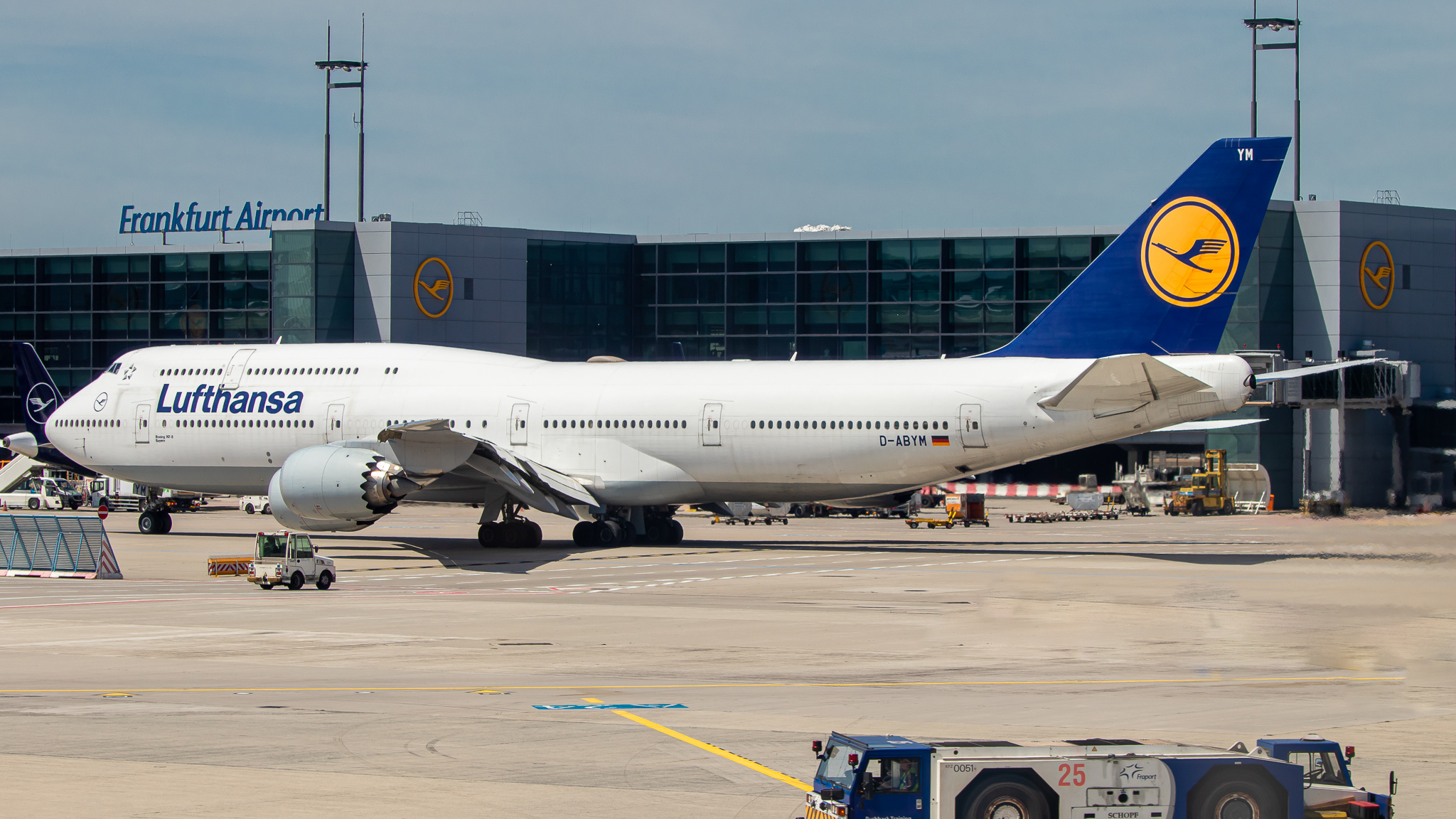 Full size: Lufthansa Boeing 747-8i D-ABYM at Frankfurt International Airport