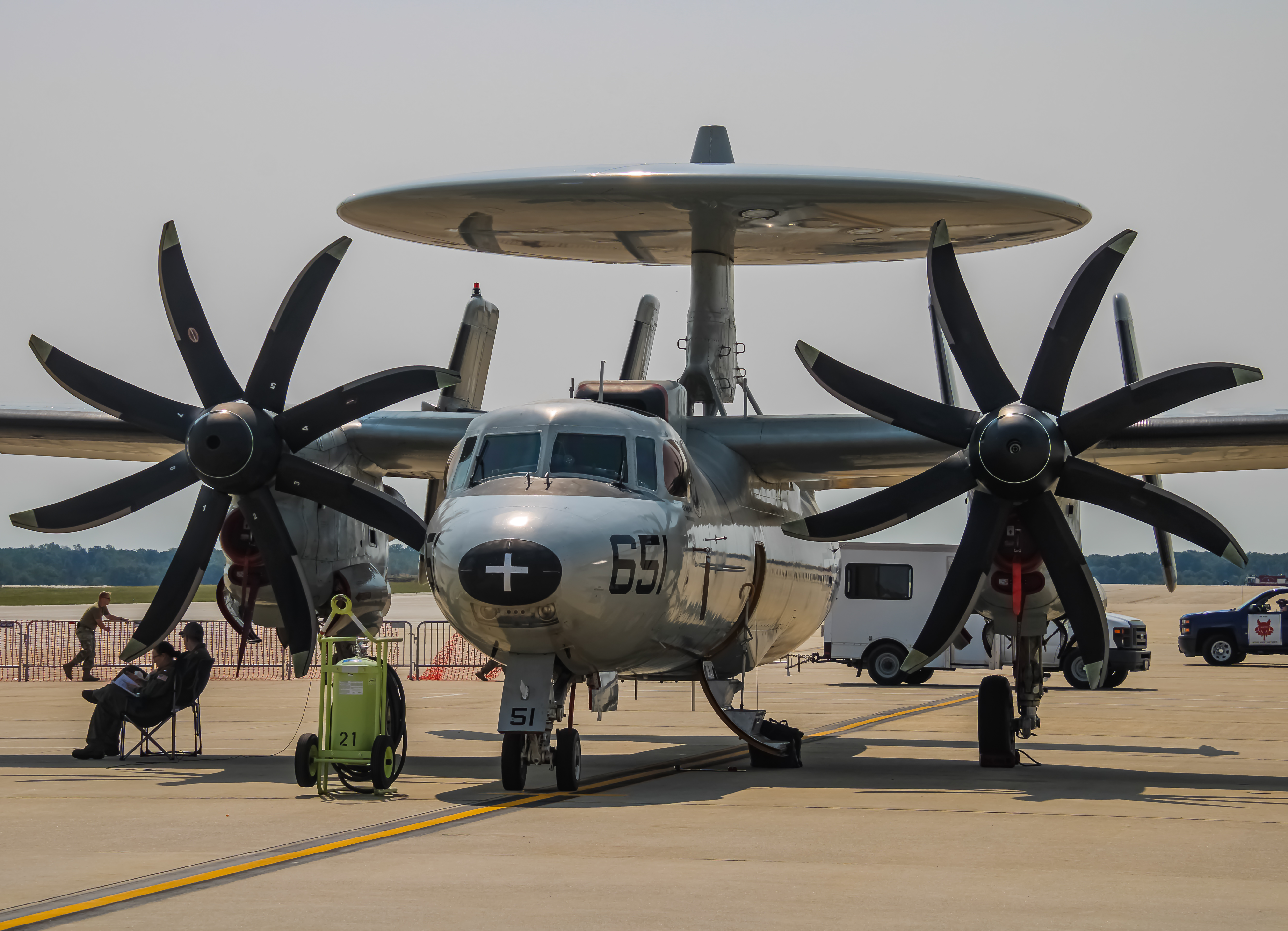Full size: USN - United States Navy Nothrop Grumman E-2 Hawkeye 165651 at Joint Base Andrews