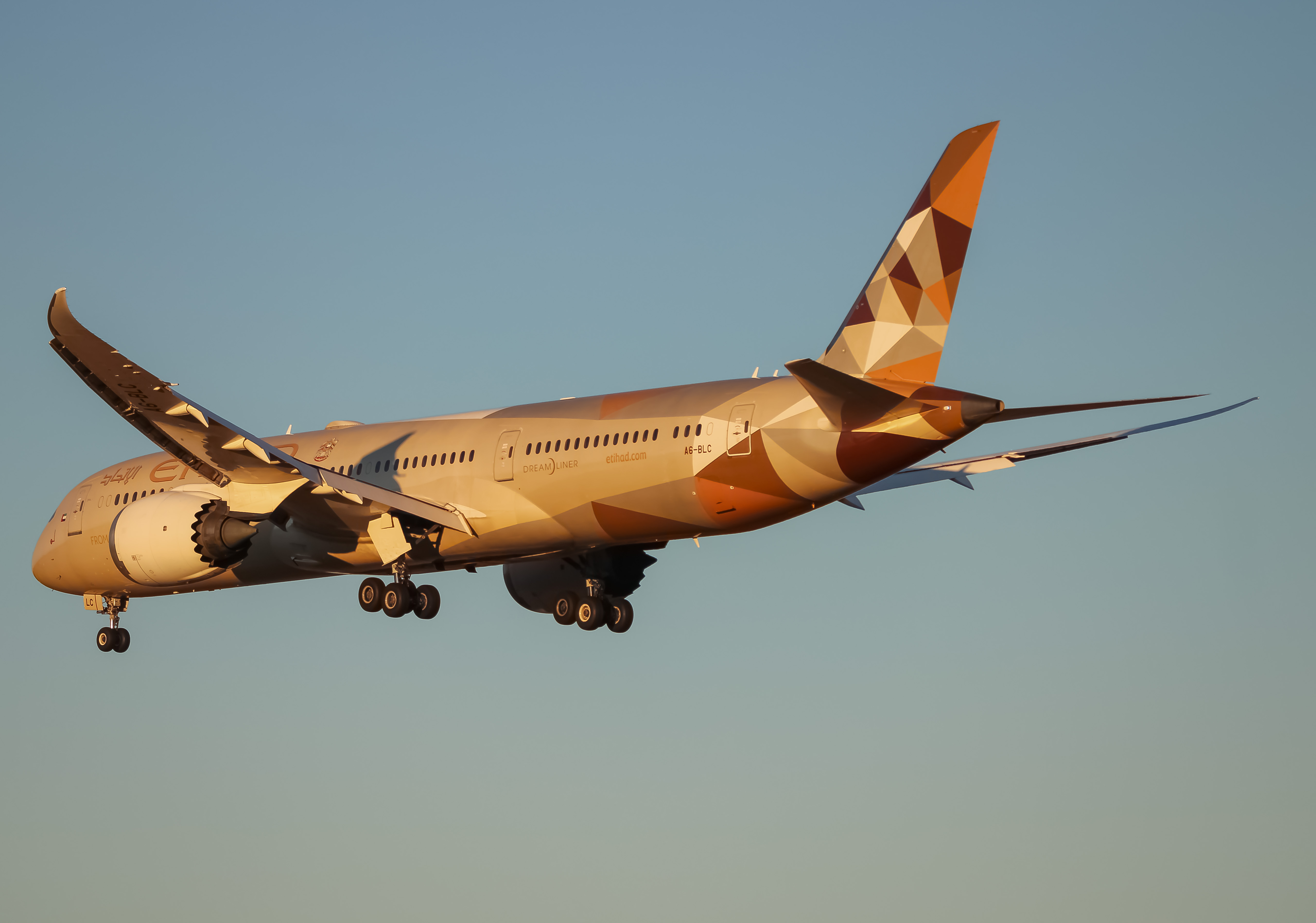 Full size: Etihad Airways Boeing 787-9 A6-BLC at Washington Dulles International Airport