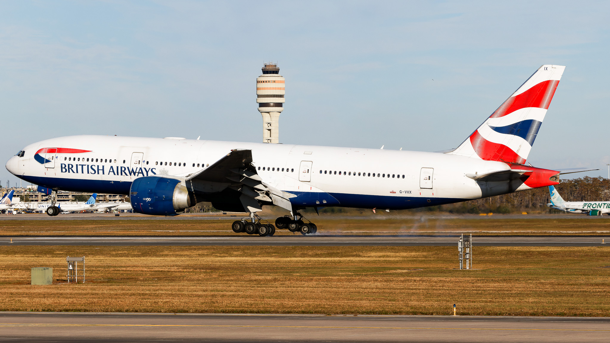 Full size: British Airways Boeing 777-200ER G-VIIX at Orlando International Airport