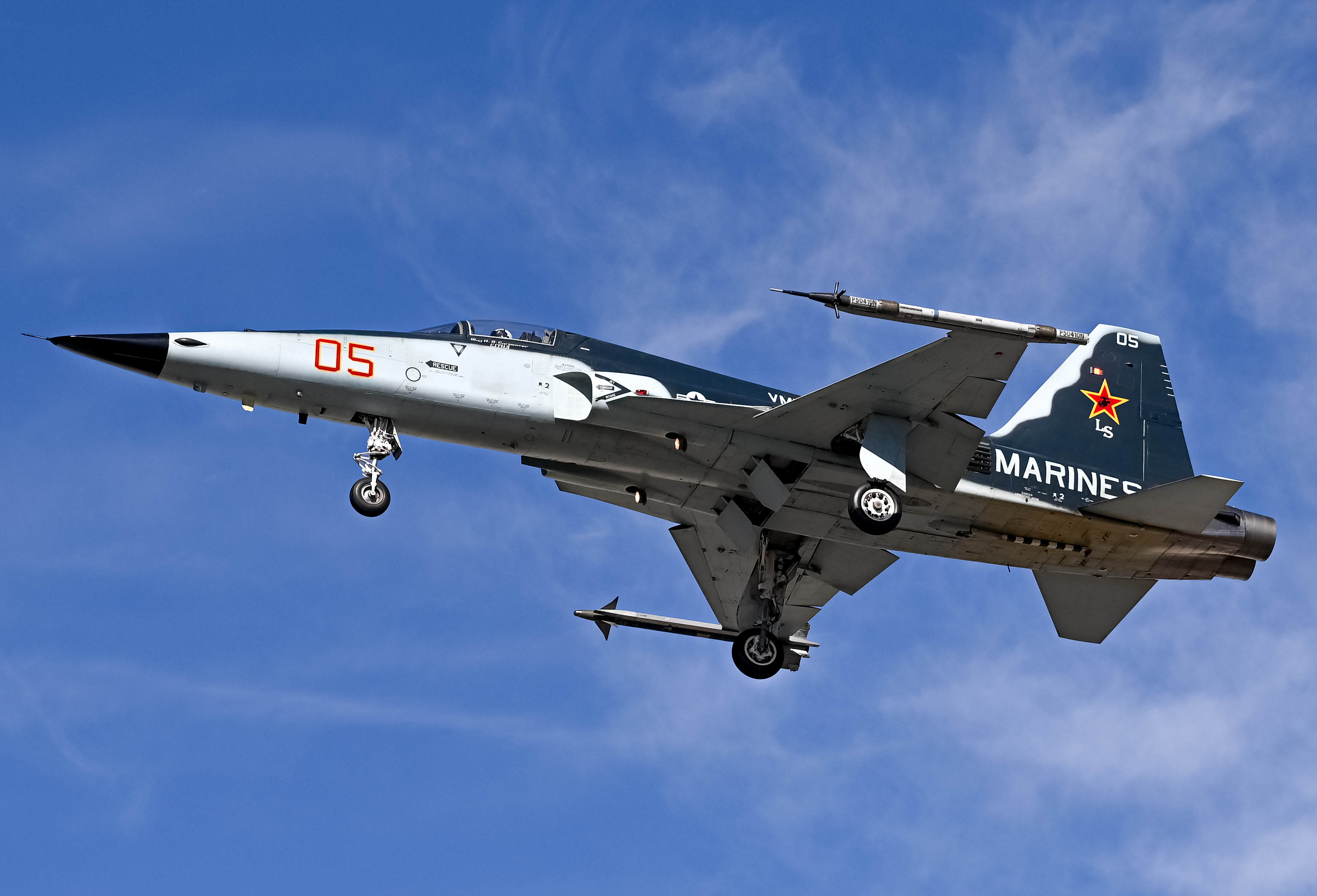 Full size: USMC - United States Marine Corp Northrop F-5 Tiger II 761556 at Brown Field Municipal Airport