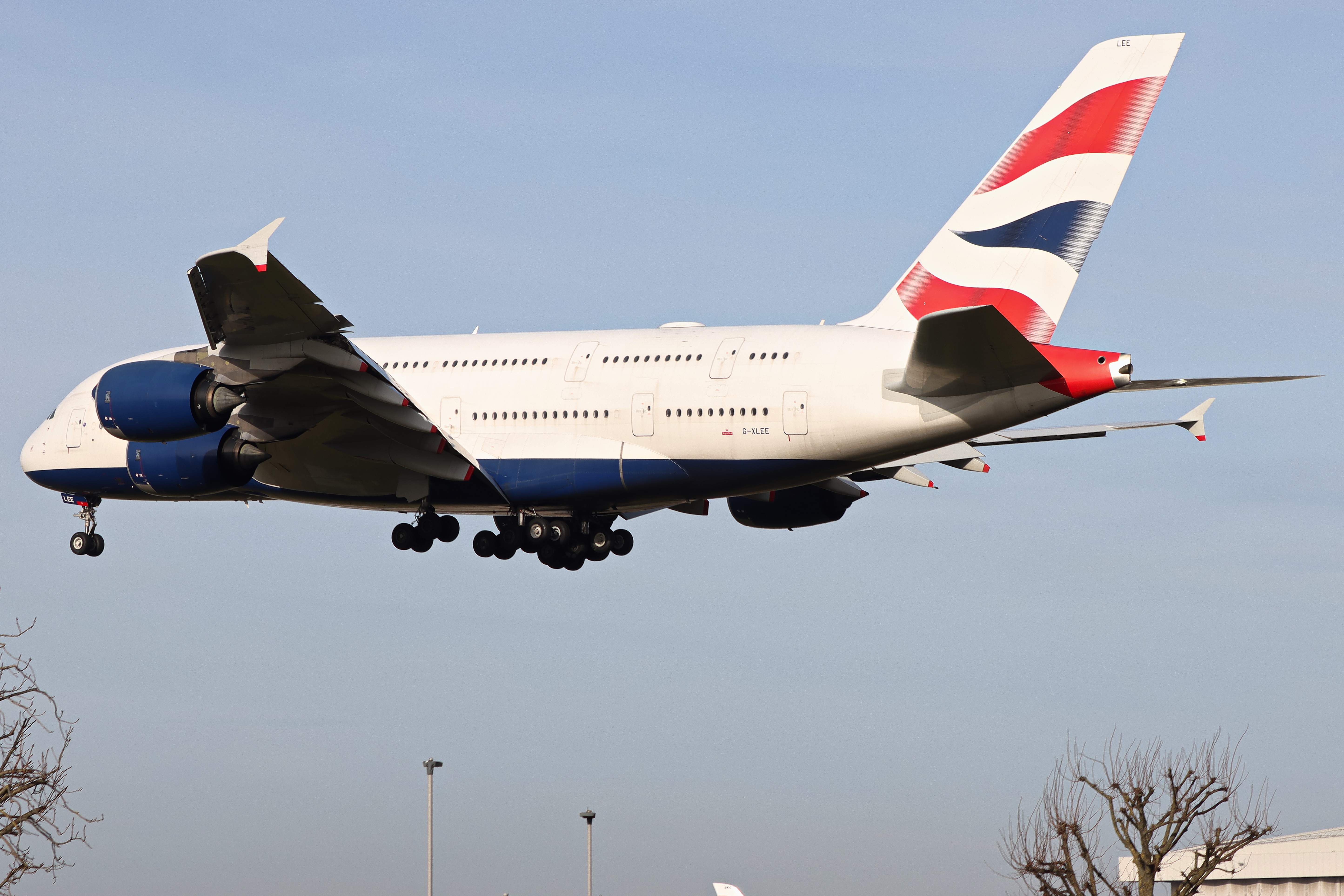 Full size: British Airways Airbus A380-800 G-XLEE at London Heathrow International Airport