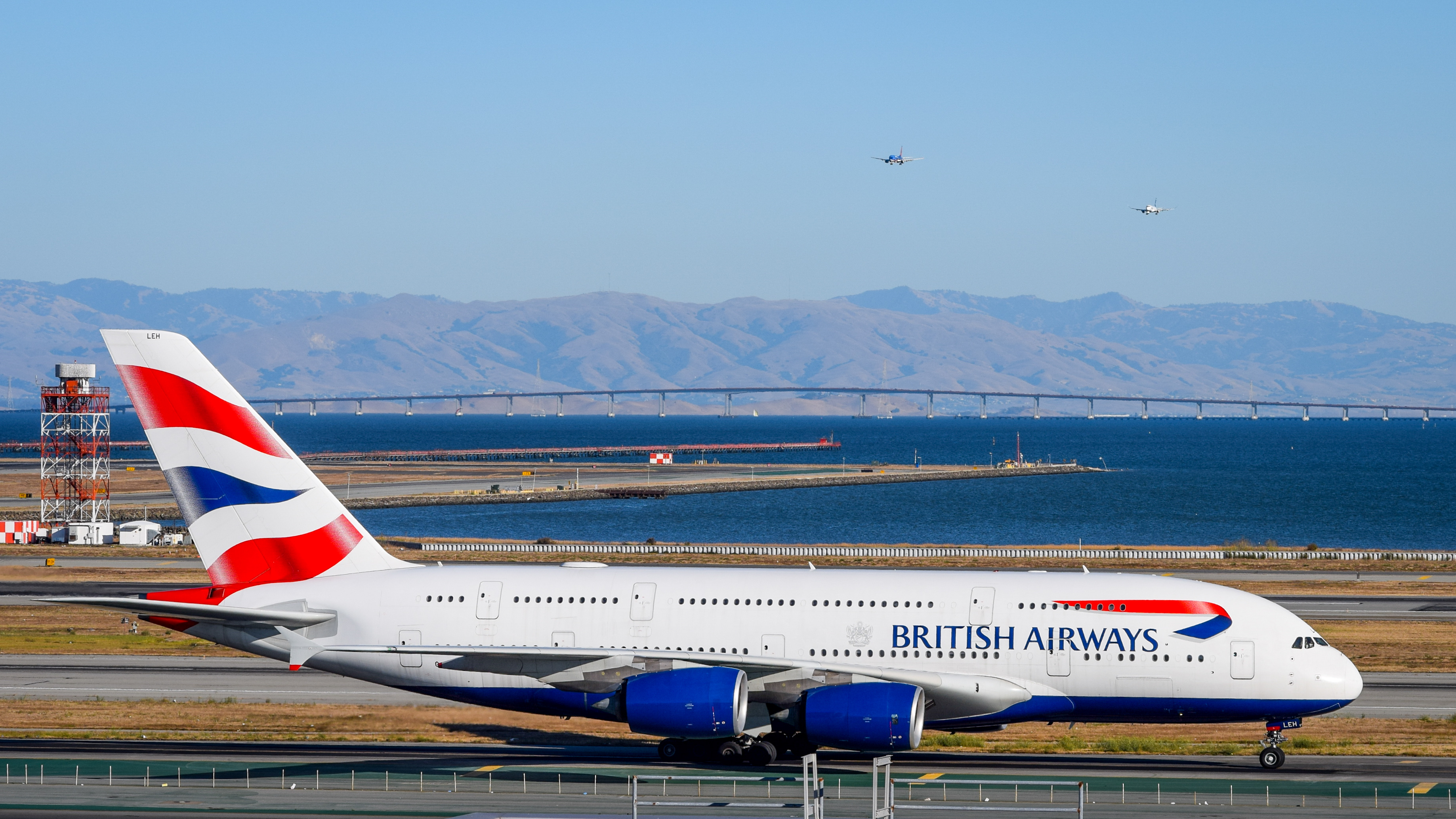 Full size: British Airways Airbus A380-800 G-XLEH at San Francisco International Airport