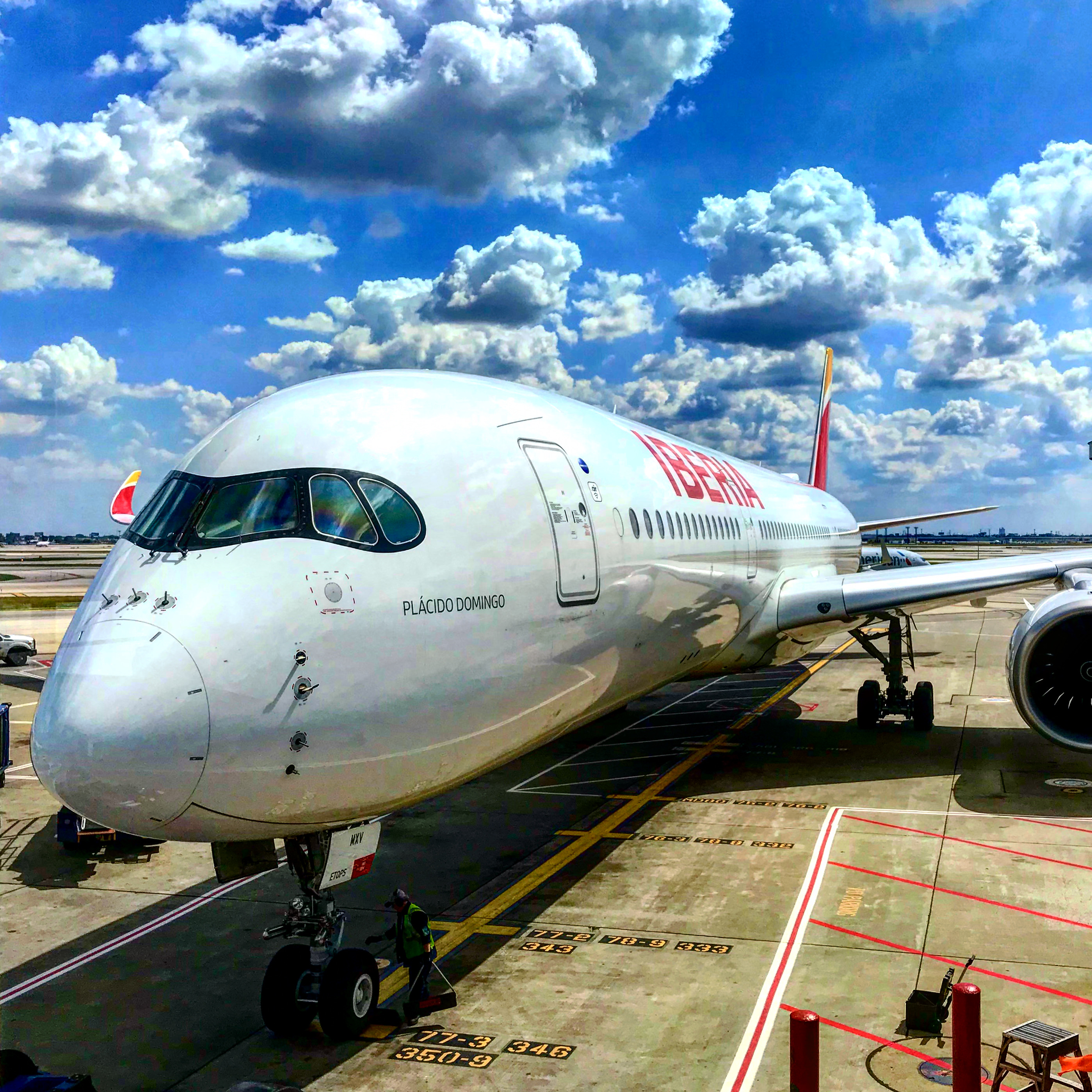 Full size: Iberia Airlines Airbus A350-900 EC-MXV at Chicago O'Hare International Airport