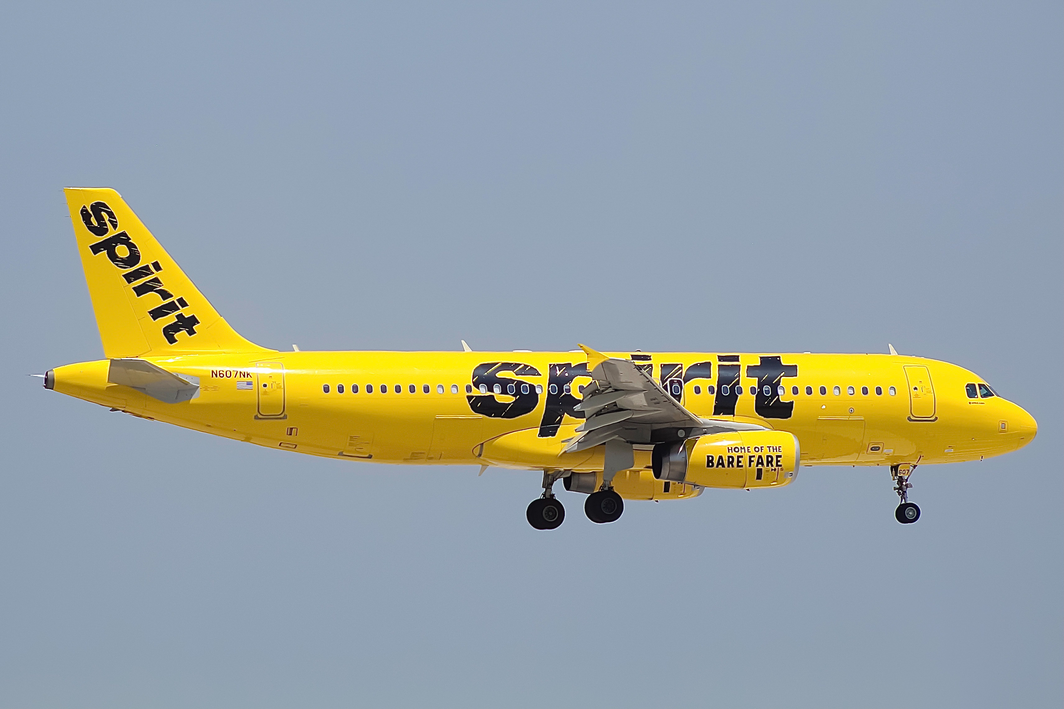 Full size: Spirit Airlines Airbus A320 N607NK at Chicago O'Hare International Airport
