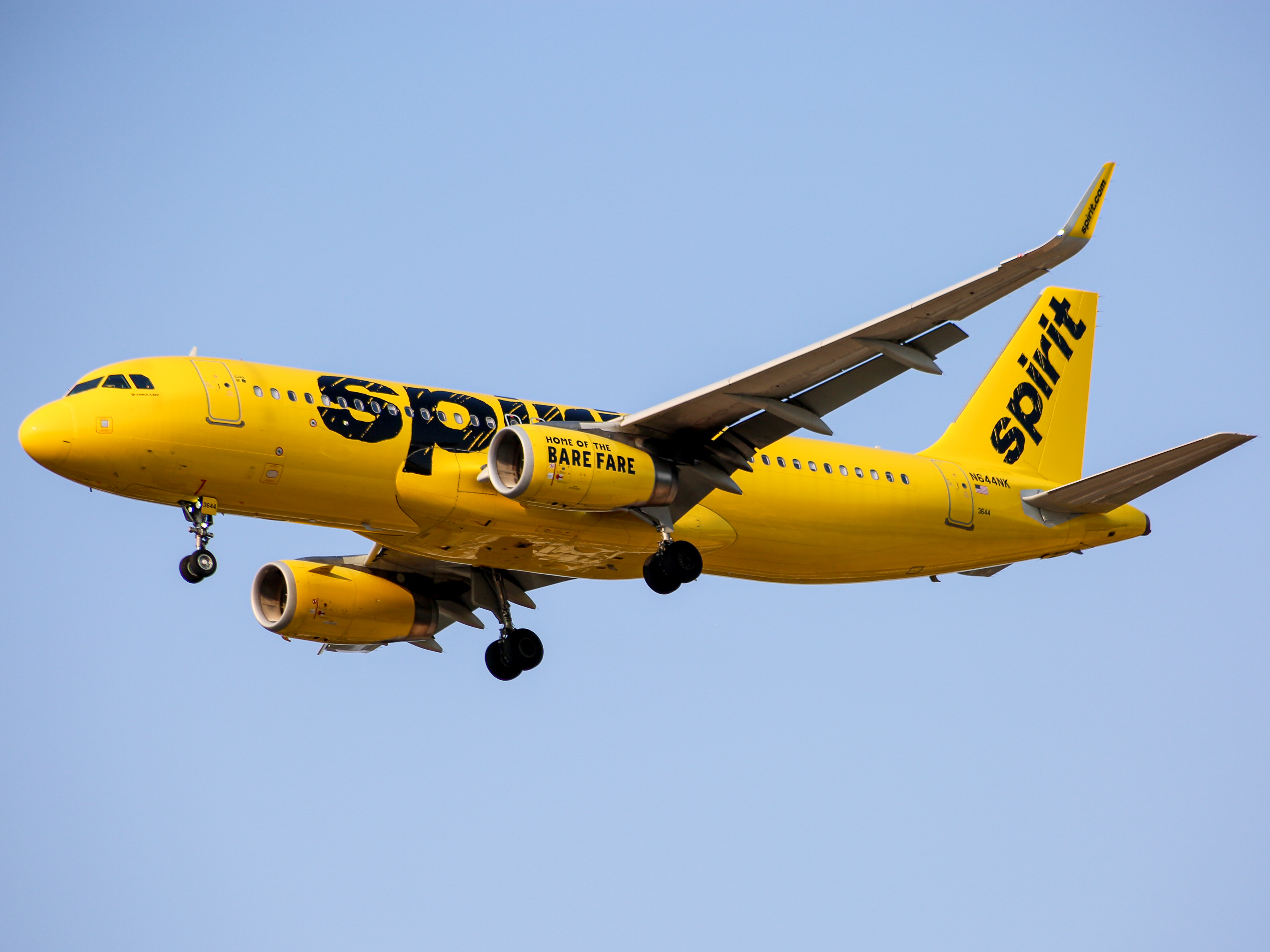 Full size: Spirit Airlines Airbus A320 N644NK at Baltimore/Washington International Thurgood Marshall Airport
