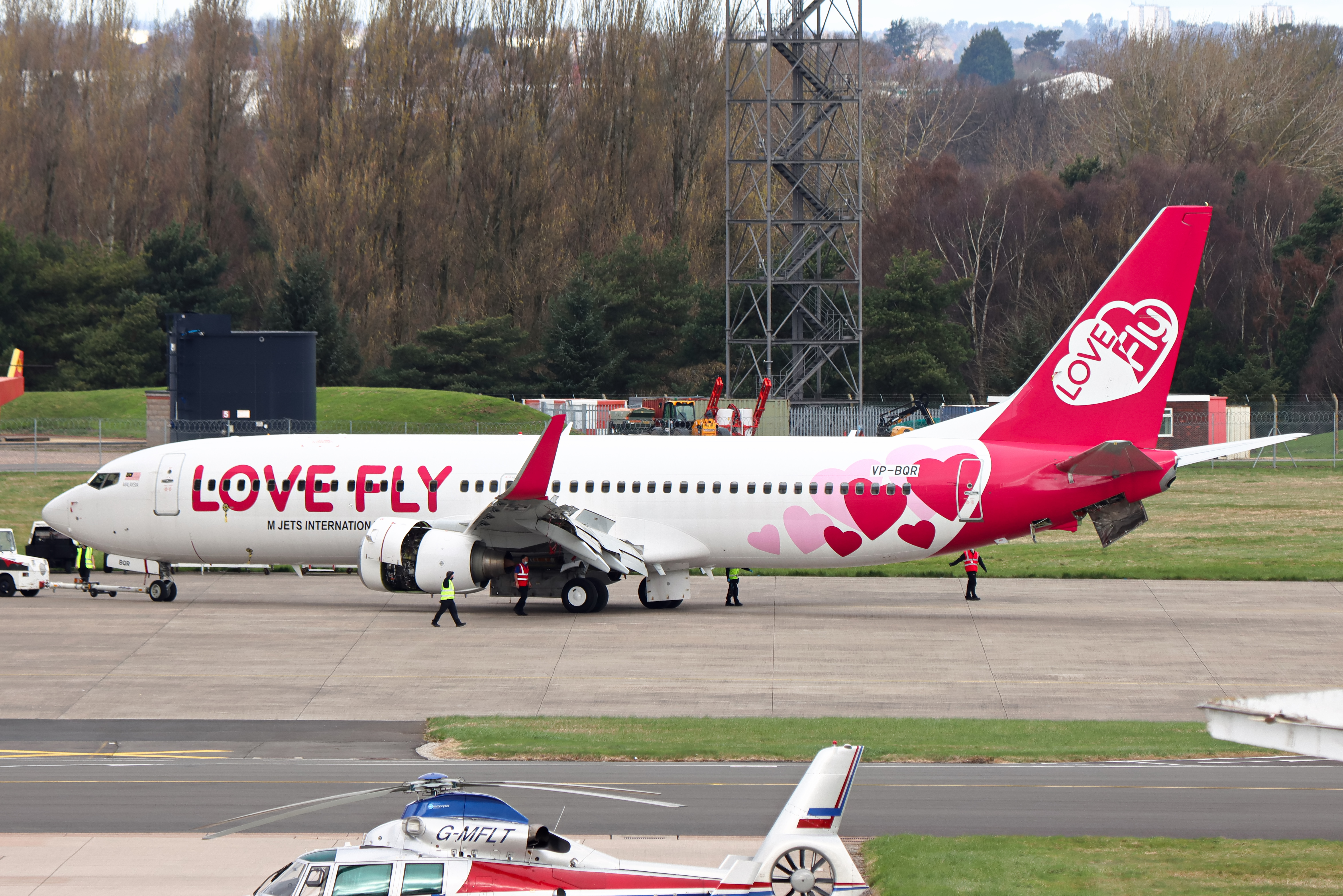Full size: Love Fly Boeing 737-800 VP-BQR at Birmingham Airport