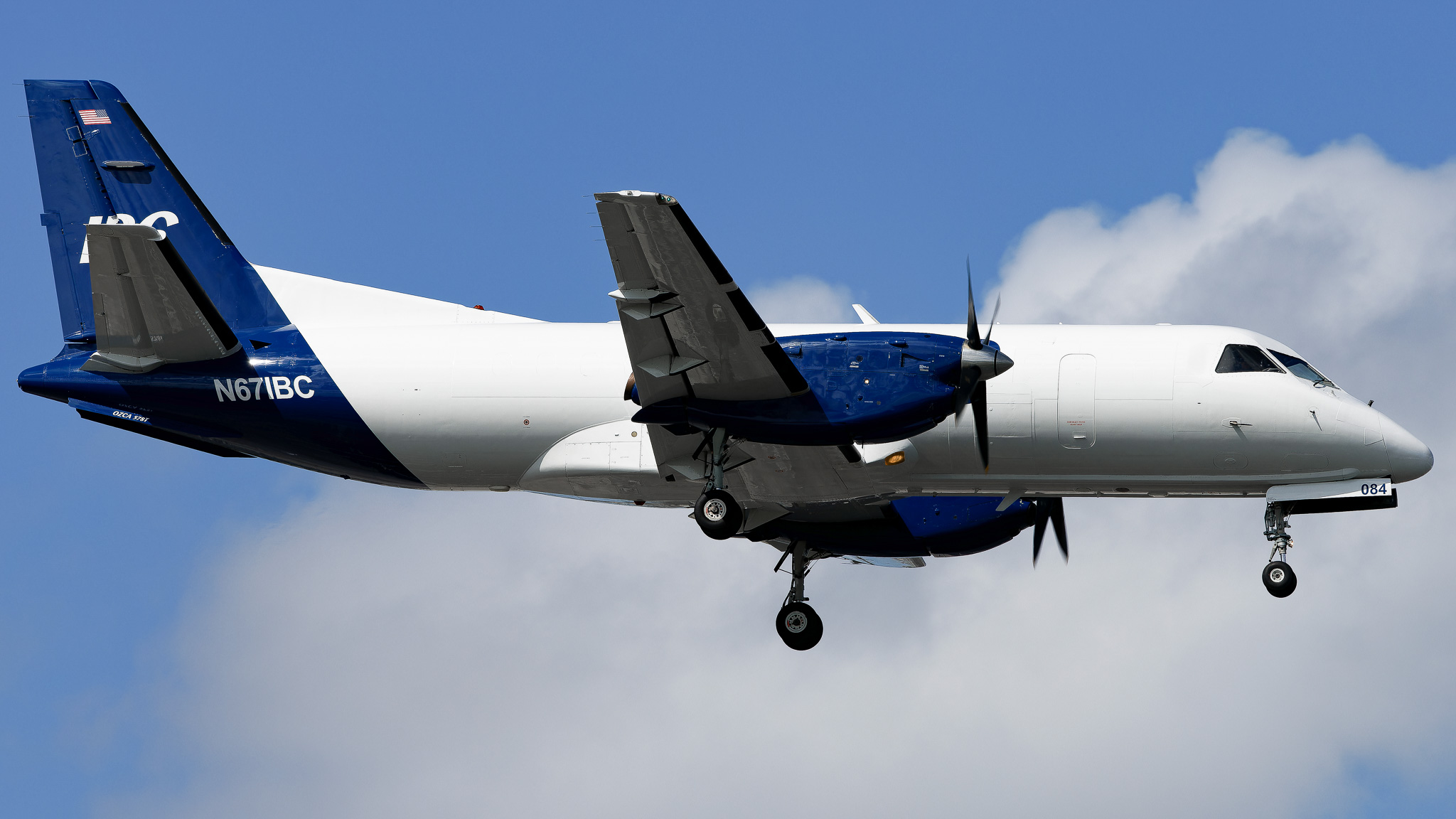 Full size: IBC Airways Saab 340F N671BC at Miami International Airport