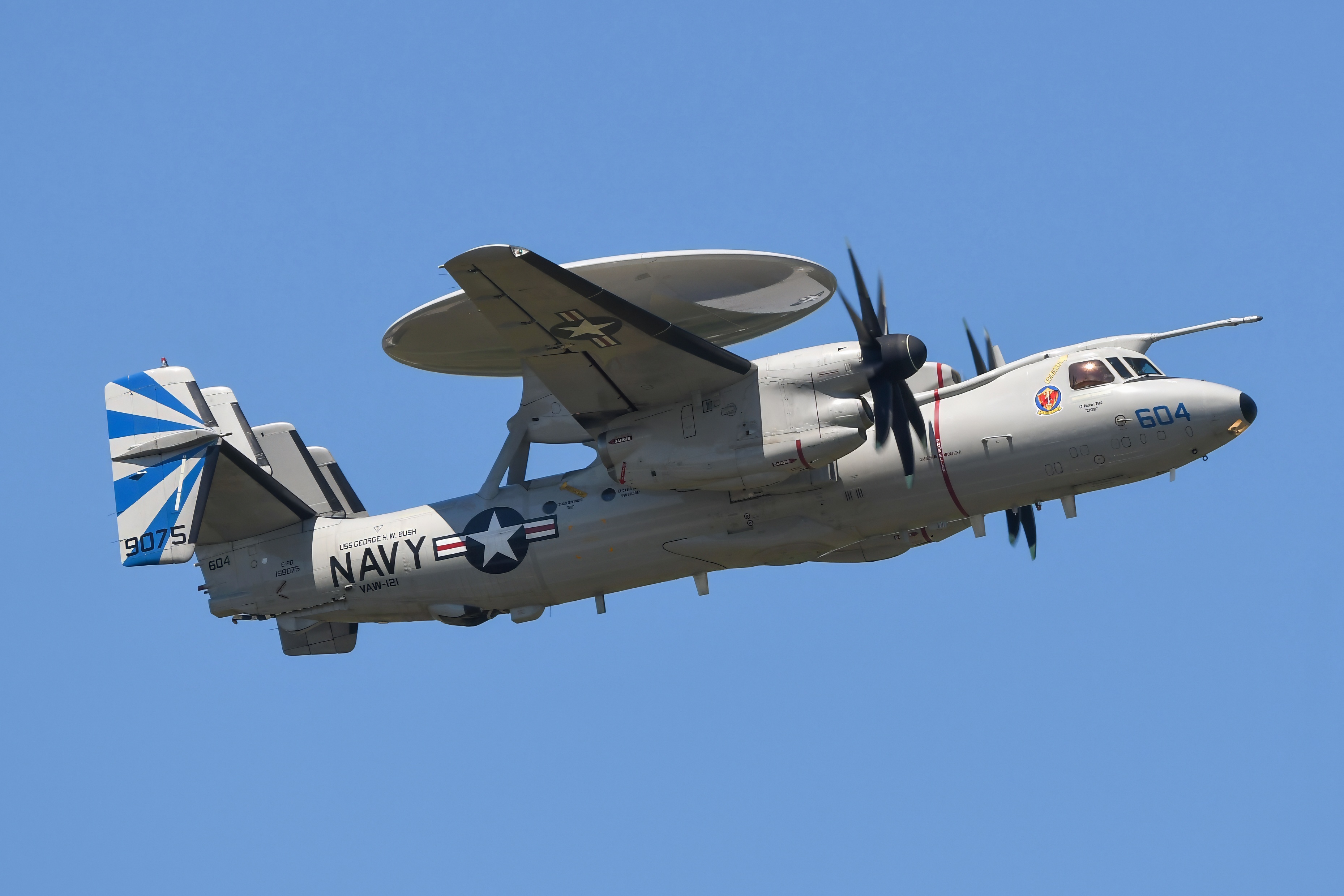 Full size: USN - United States Navy E-2D Advanced Hawkeye 169075 at Atlantic City International Airport