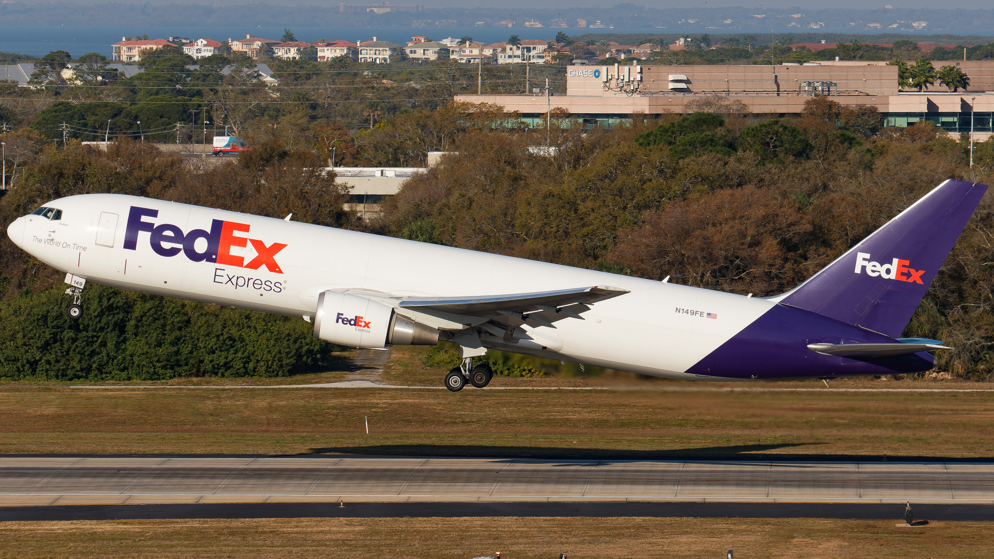 Full size: FedEx Boeing 767-300F N149FE at Tampa International Airport