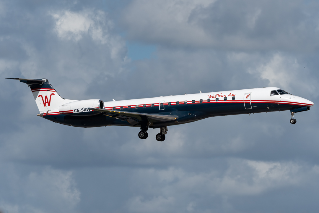 Full size: Western Air Embraer ERJ145 C6-SAW at Fort Lauderdale/Hollywood International Airport