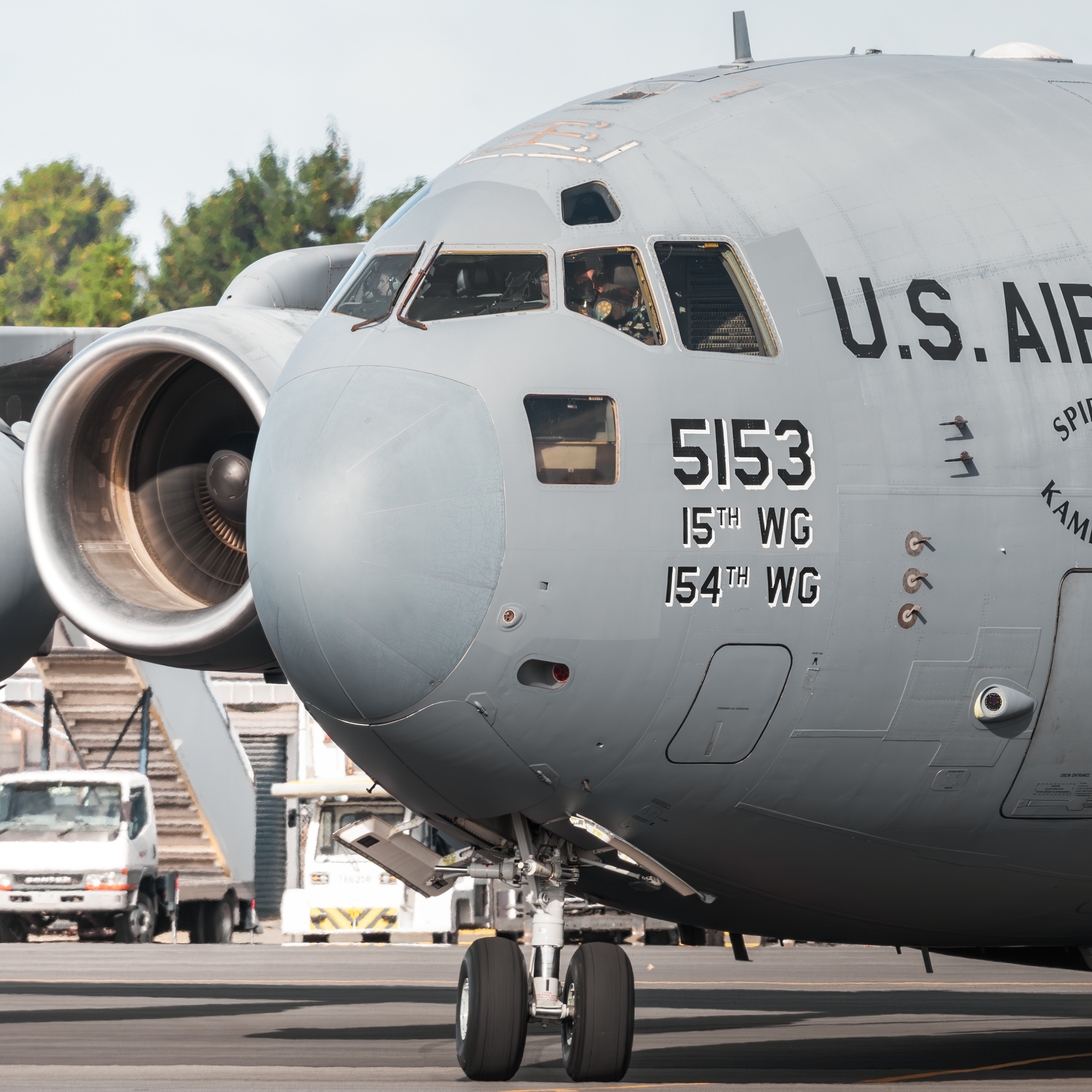 Full size: USAF - United States Air Force Boeing C-17A Globemaster III 05-5153 at Christchurch International Airport