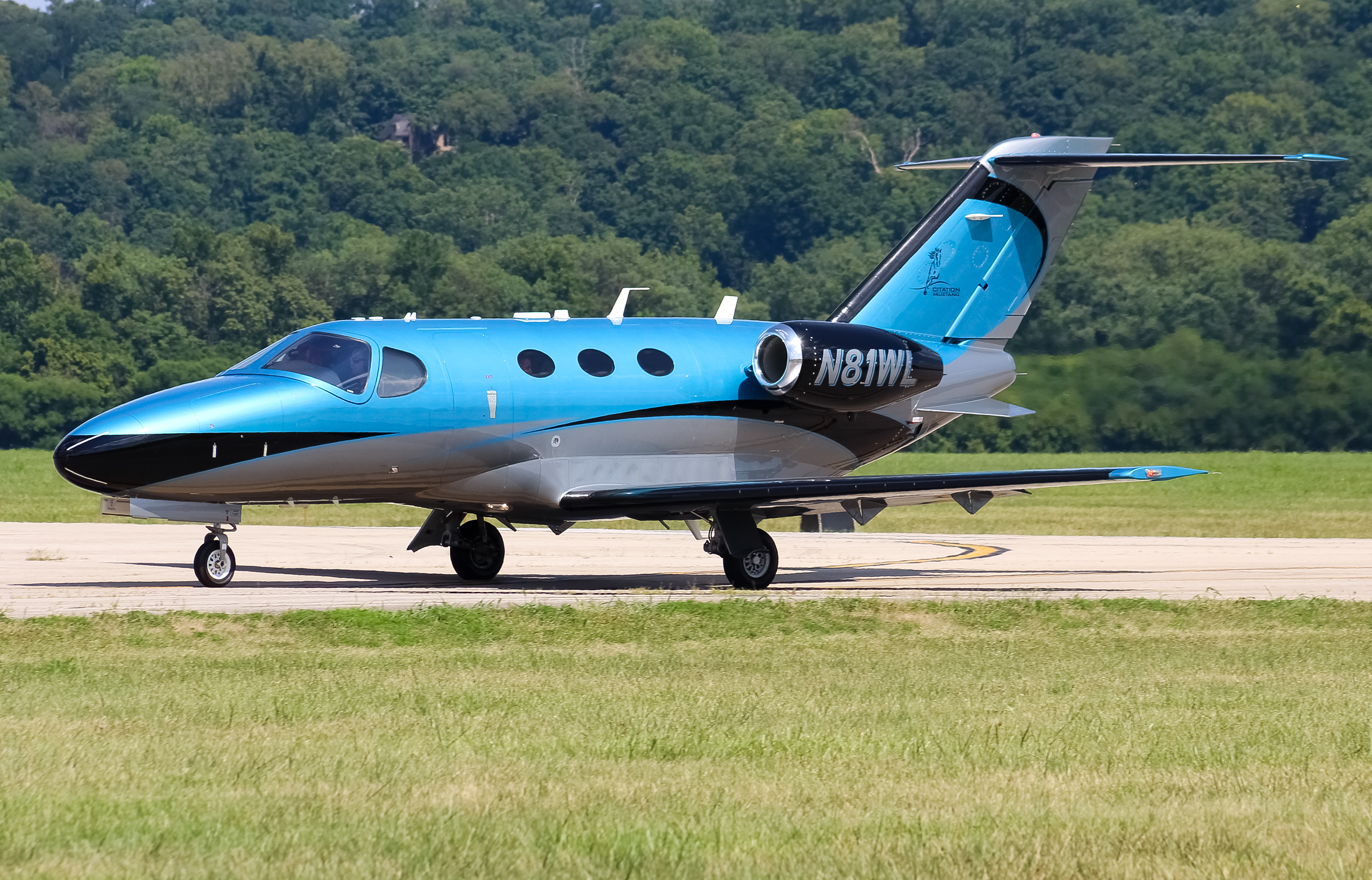 Full size: PRIVATE  Cessna Citation Mustang N81WL at Cincinnati Municipal Airport/Lunken Field