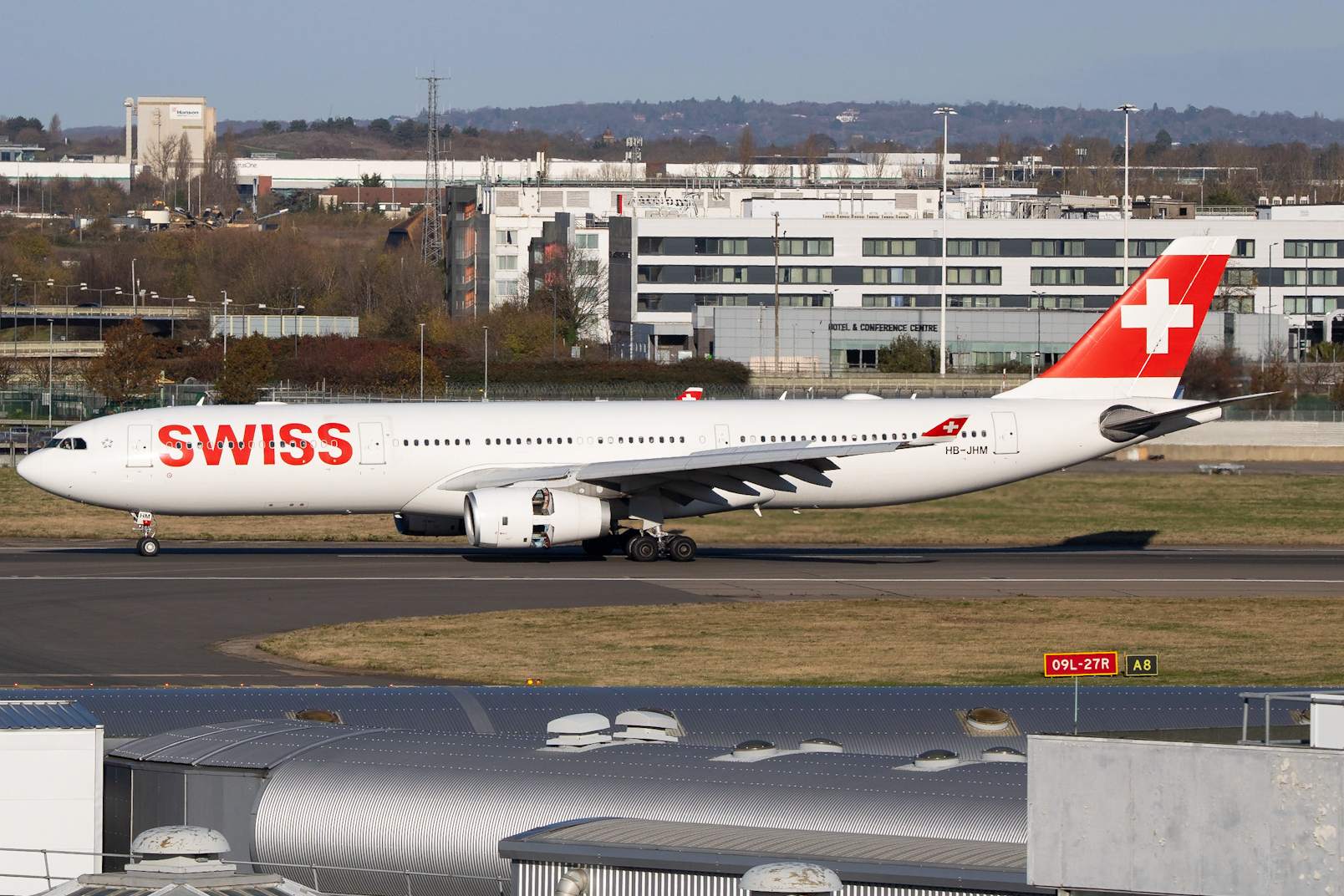 Full size: Swiss International Air Lines Airbus A330-300 HB-JHM at London Heathrow International Airport