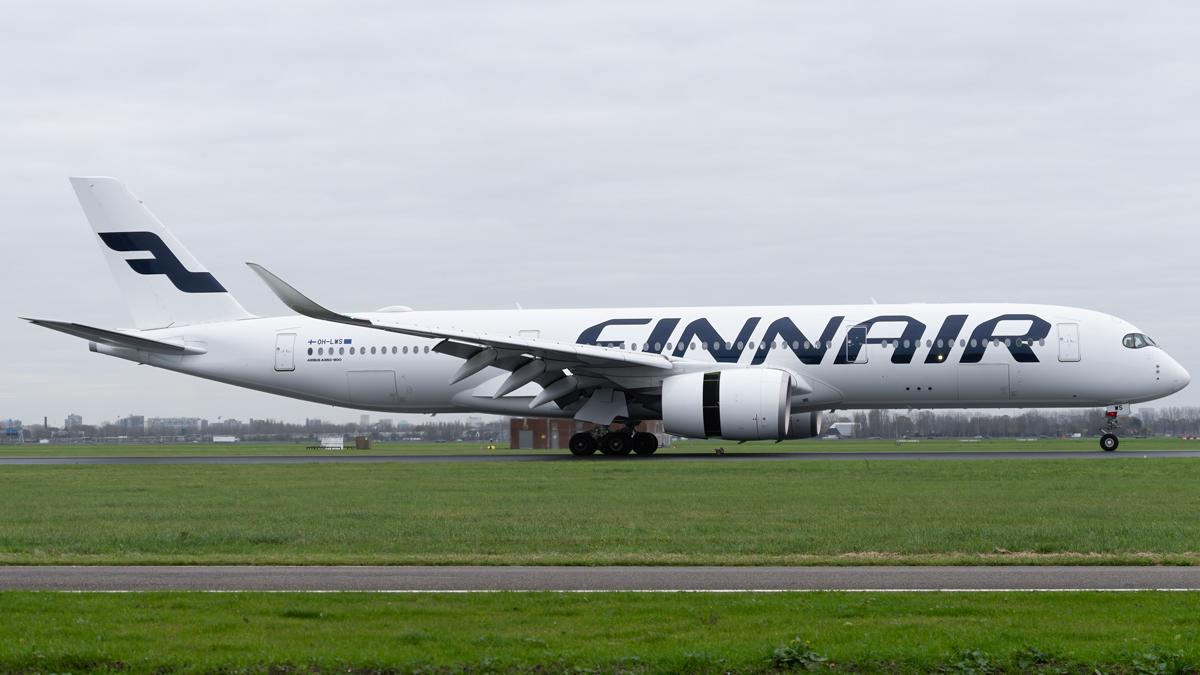 Full size: Finnair Airbus A350-900 OH-LWS at Amsterdam Schiphol Airport
