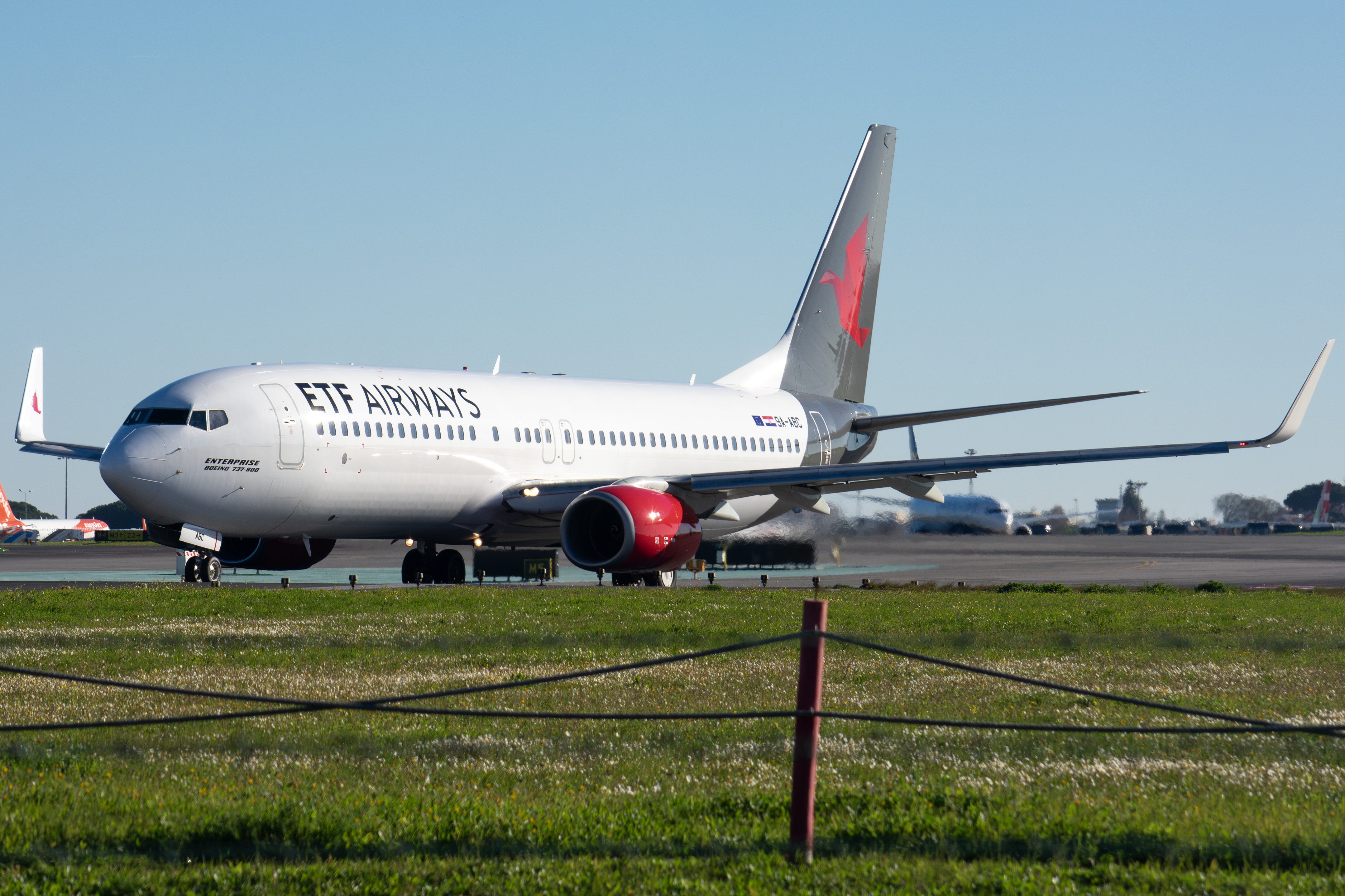 Full size: ETF Airways Boeing 737-800 9A-ABC at Lisbon Humberto Delgado Airport
