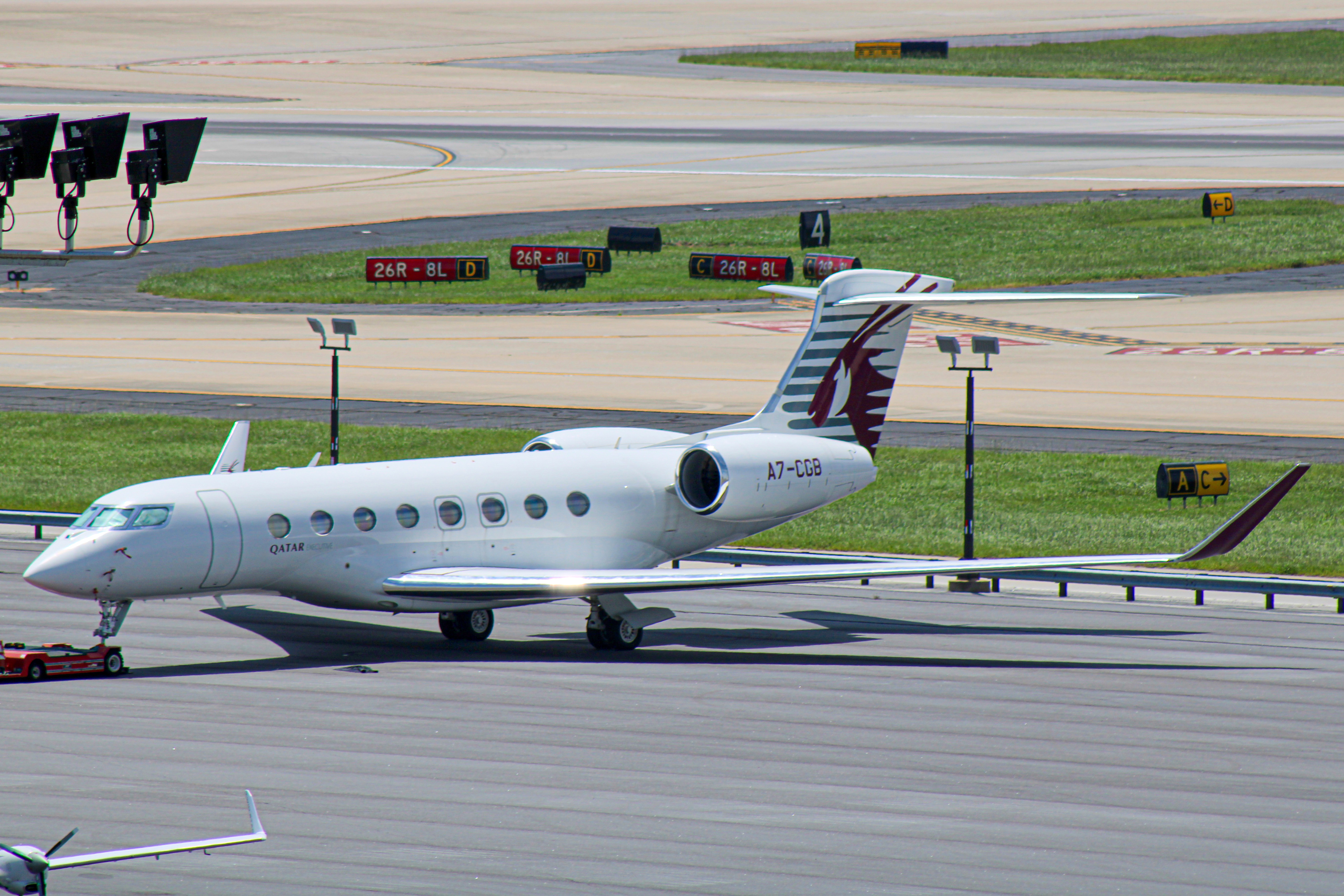 Full size: Qatar Executive Gulfstream G650 A7-CGB at Hartsfield-Jackson Atlanta International Airport