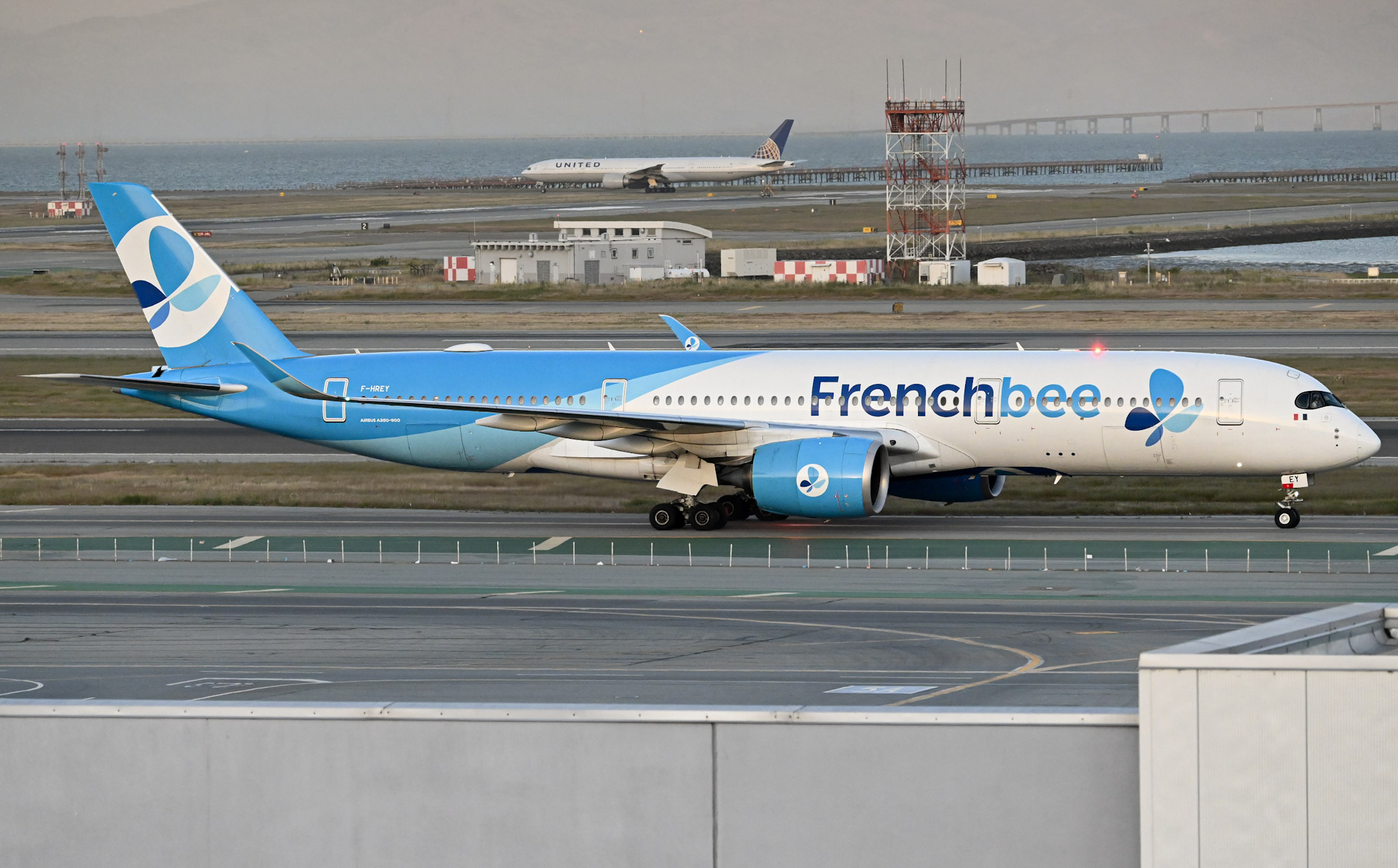 Full size: FrenchBee Airbus A350-900 F-HREY at San Francisco International Airport