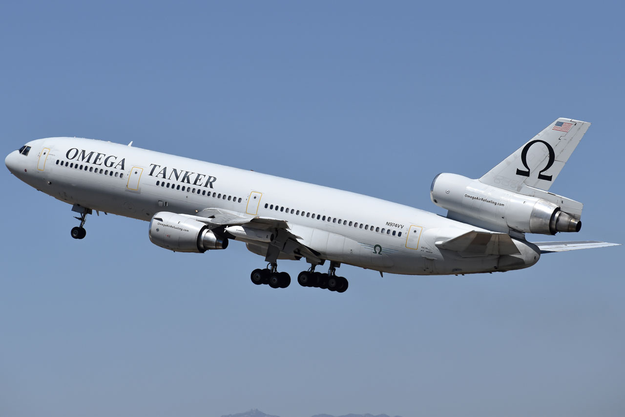 Full size: Omega Air Refueling  McDonnell Douglas DC-10-40 N974VV at March Air Reserve Base