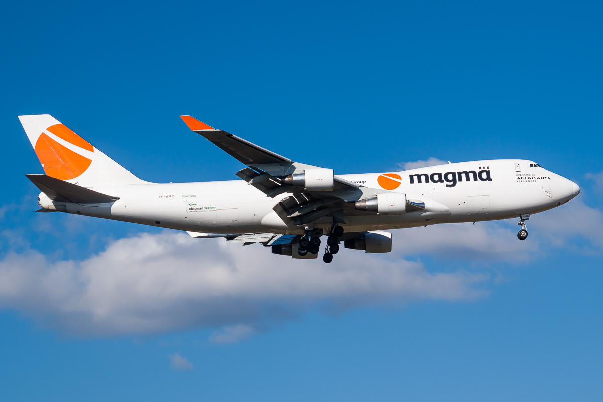 Full size: Magma Aviation Boeing 747-400F TF-AMC at Frankfurt International Airport