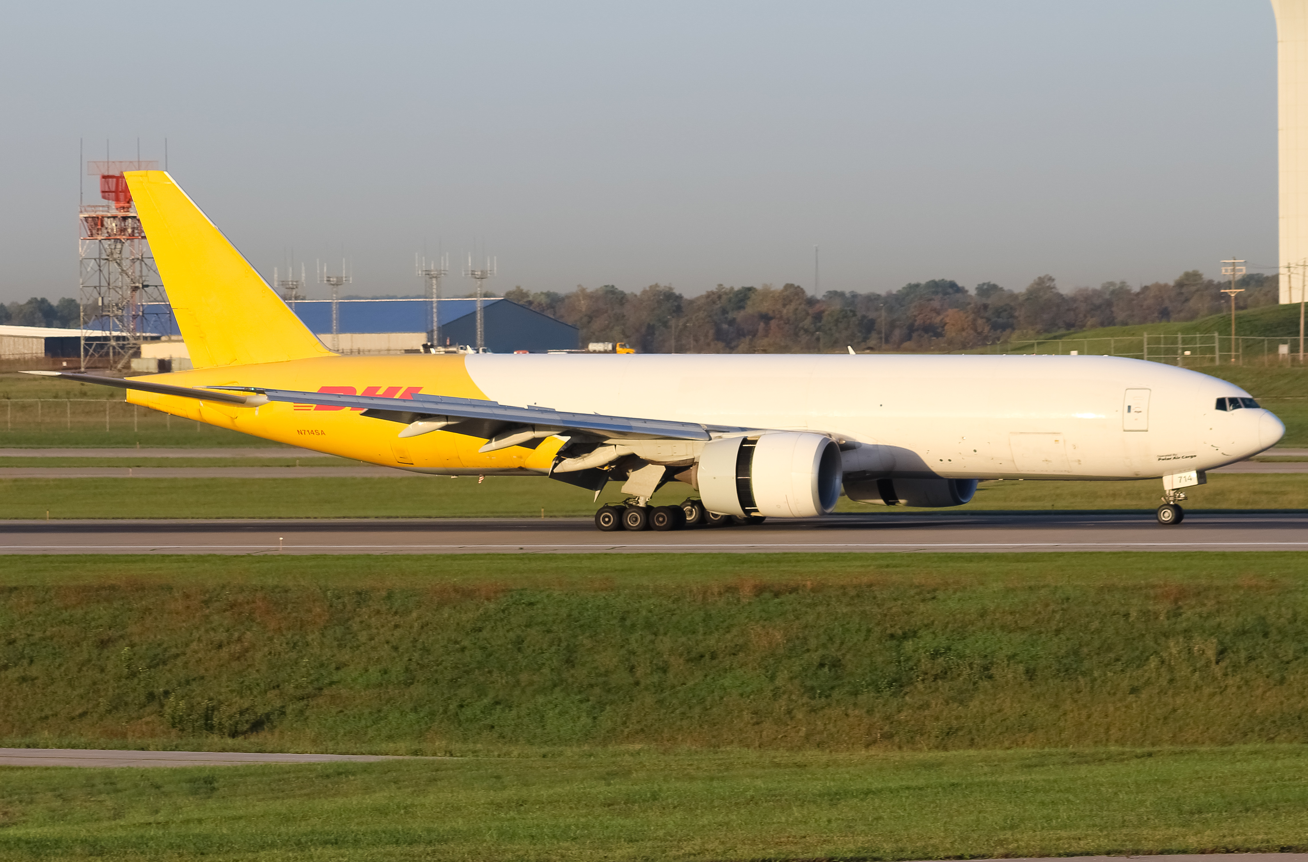Full size: Polar Air Cargo Boeing 777-F N714SA at Cincinnati/Northern Kentucky International Airport