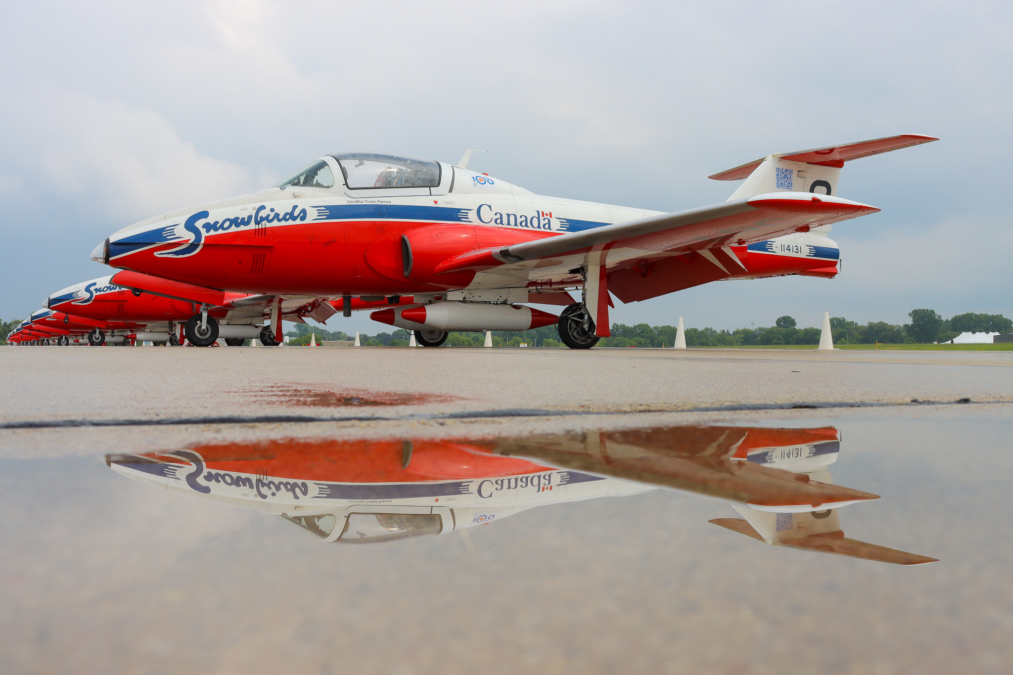 Full size: Royal Canadian Air Force Canadair CT-114 Tutor 114131 at Wittman Regional Airport