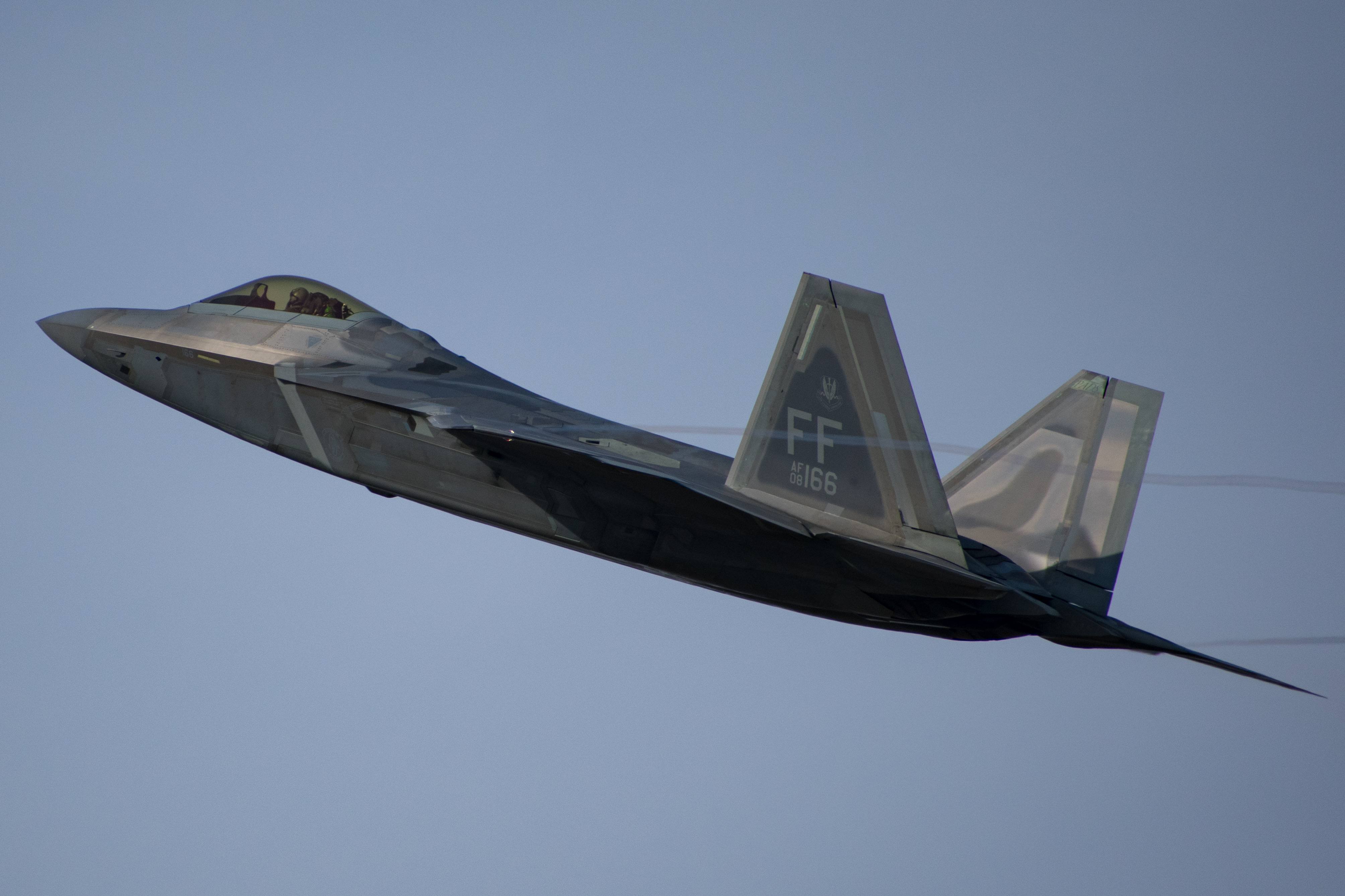 Full size: USAF - United States Air Force Lockheed Martin F-22A Raptor 08-4166 at Langley Air Force Base