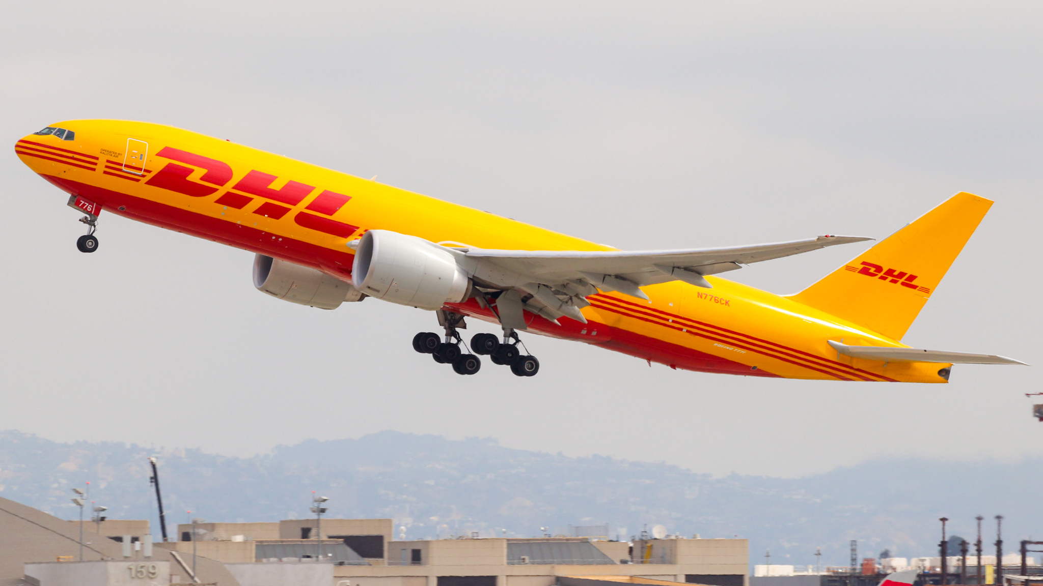 Full size: DHL Boeing 777-F N776CK at Los Angeles International Airport