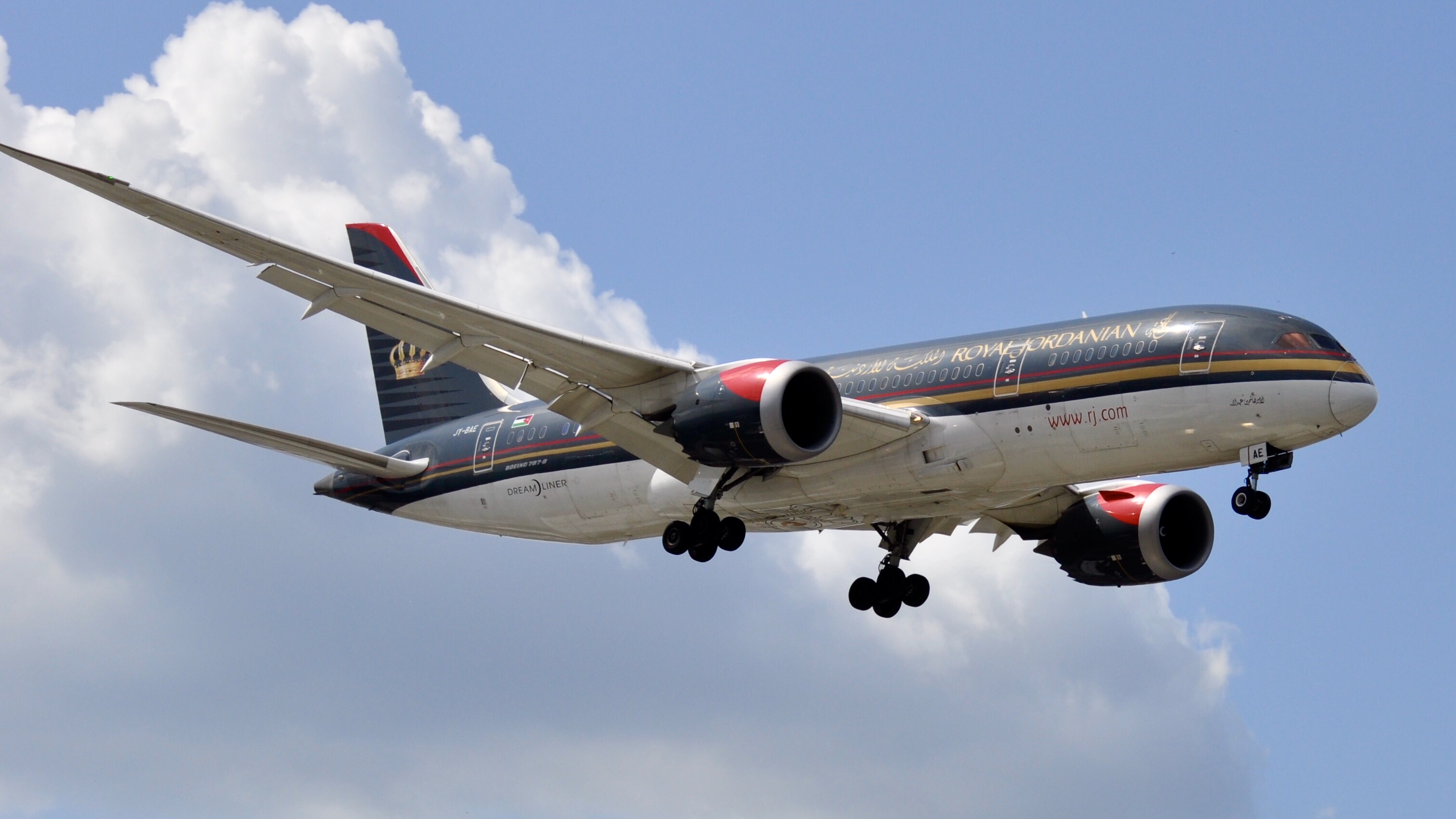 Full size: Royal Jordanian  Boeing 787-8 JY-BAE at Chicago O'Hare International Airport