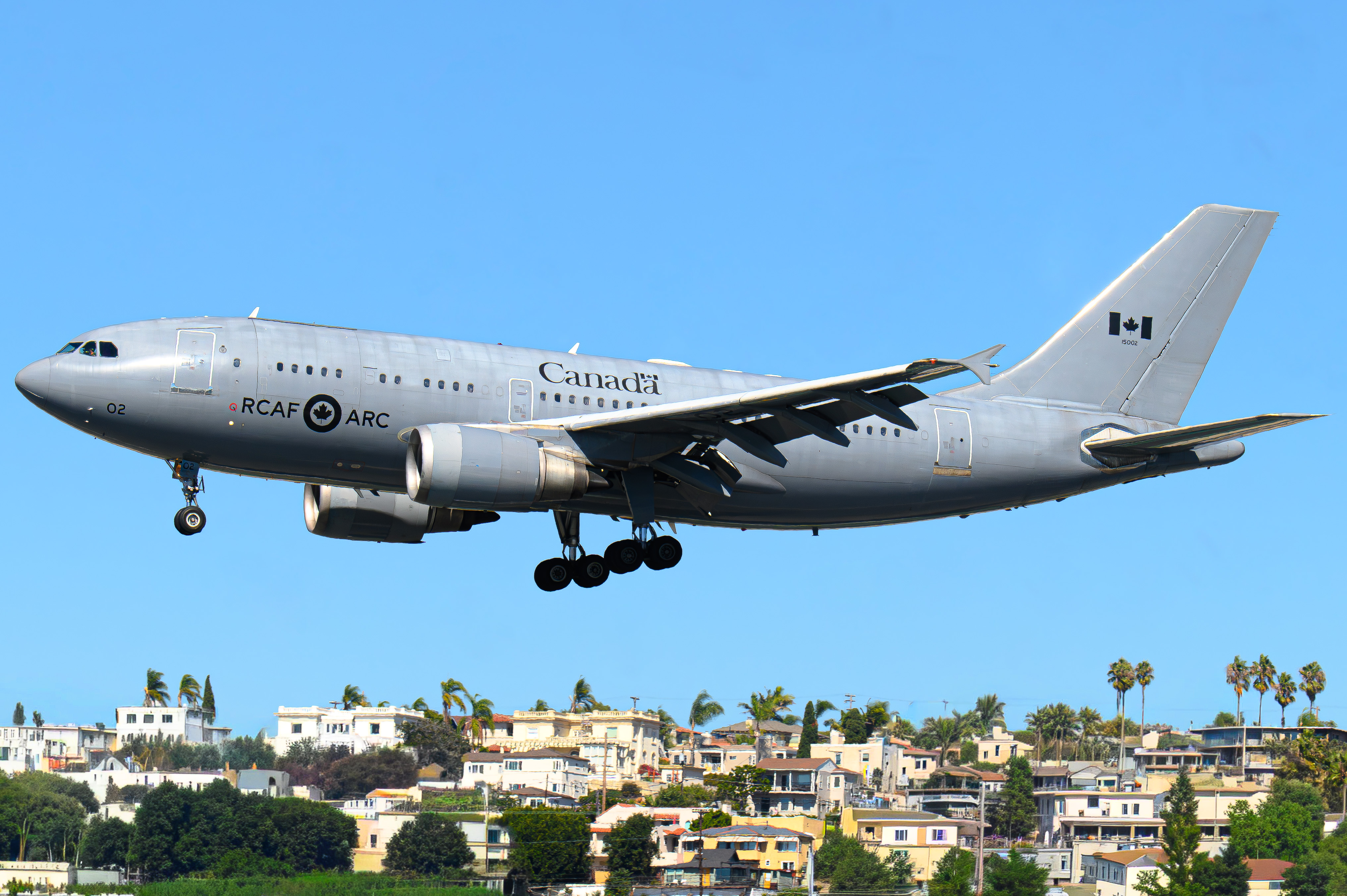 Full size: Royal Canadian Air Force Airbus CC-150 Polaris 15002 at San Diego International Airport