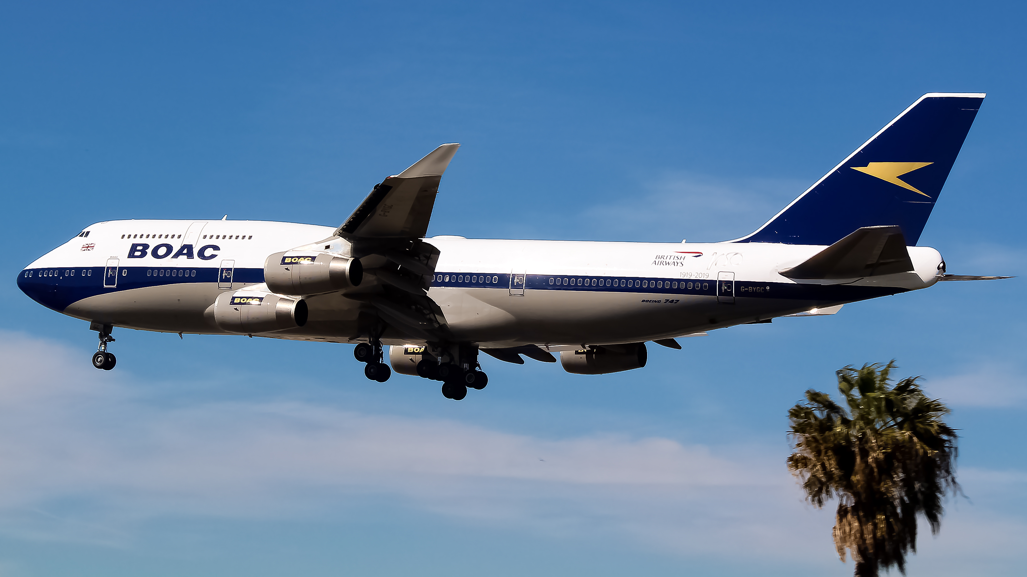 Full size: British Airways Boeing 747-400 G-BYGC at Los Angeles International Airport