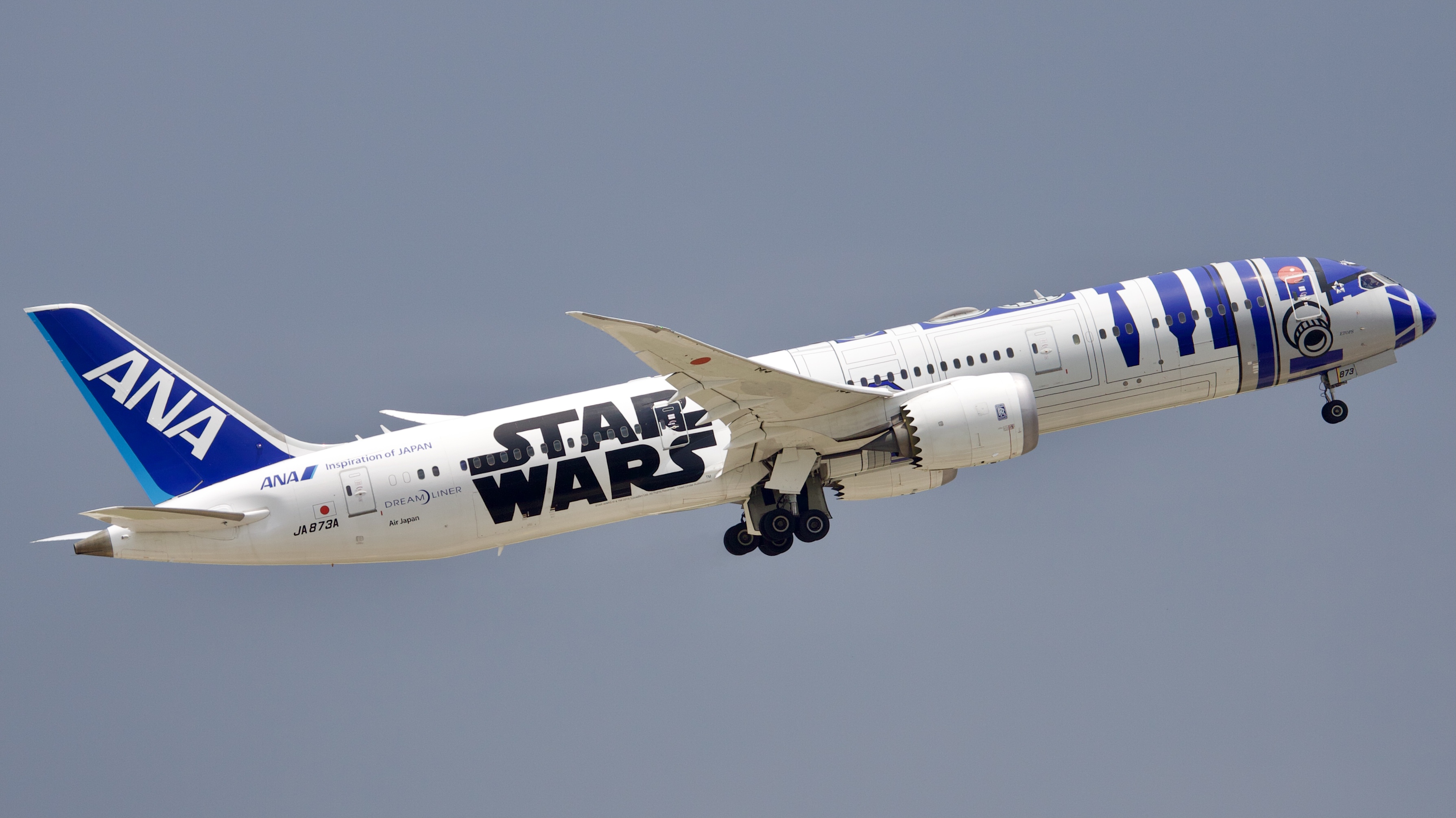 Full size: All Nippon Airways Boeing 787-9 JA873A at Houston-George Bush Intercontinental Airport